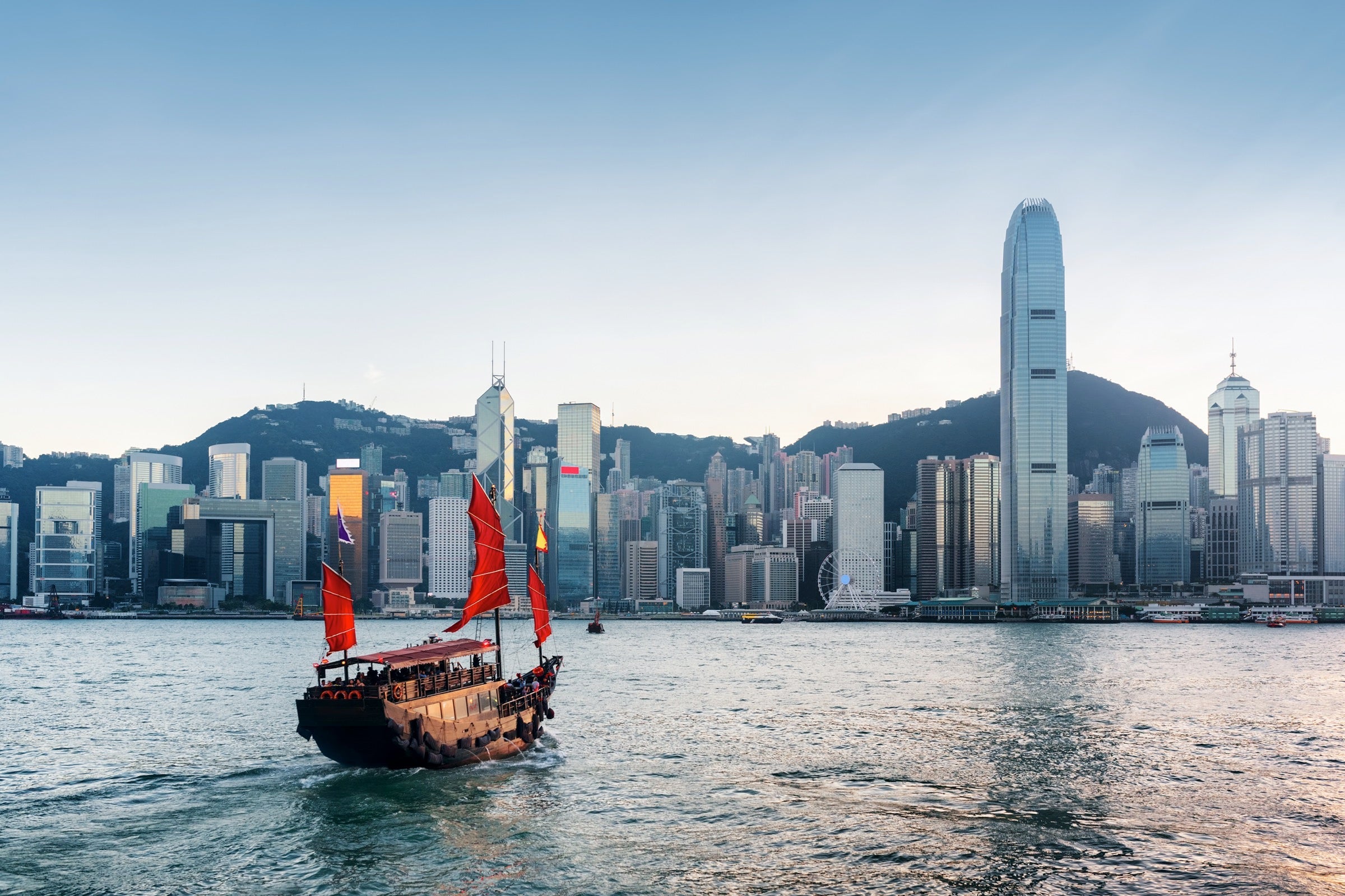 View of Hong Kong Island from Victoria Harbour