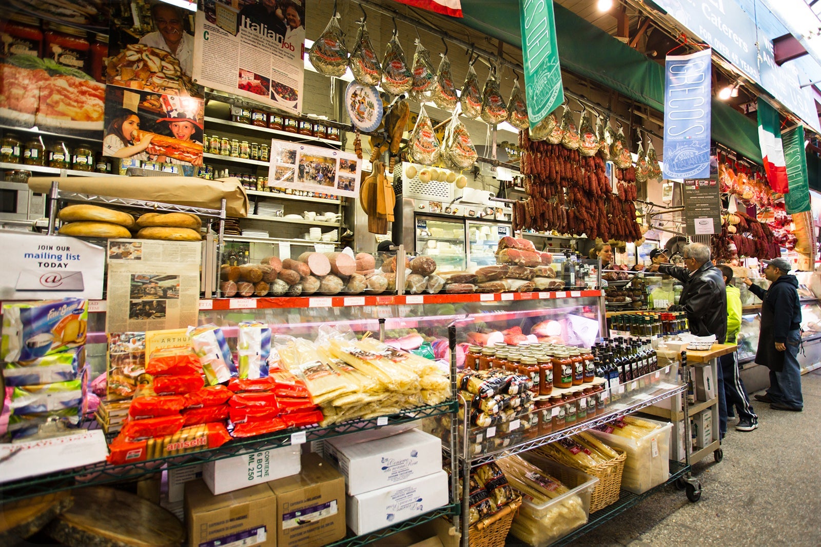 An Italian deli in Little Italy on Arthur Avenue in the Bronx