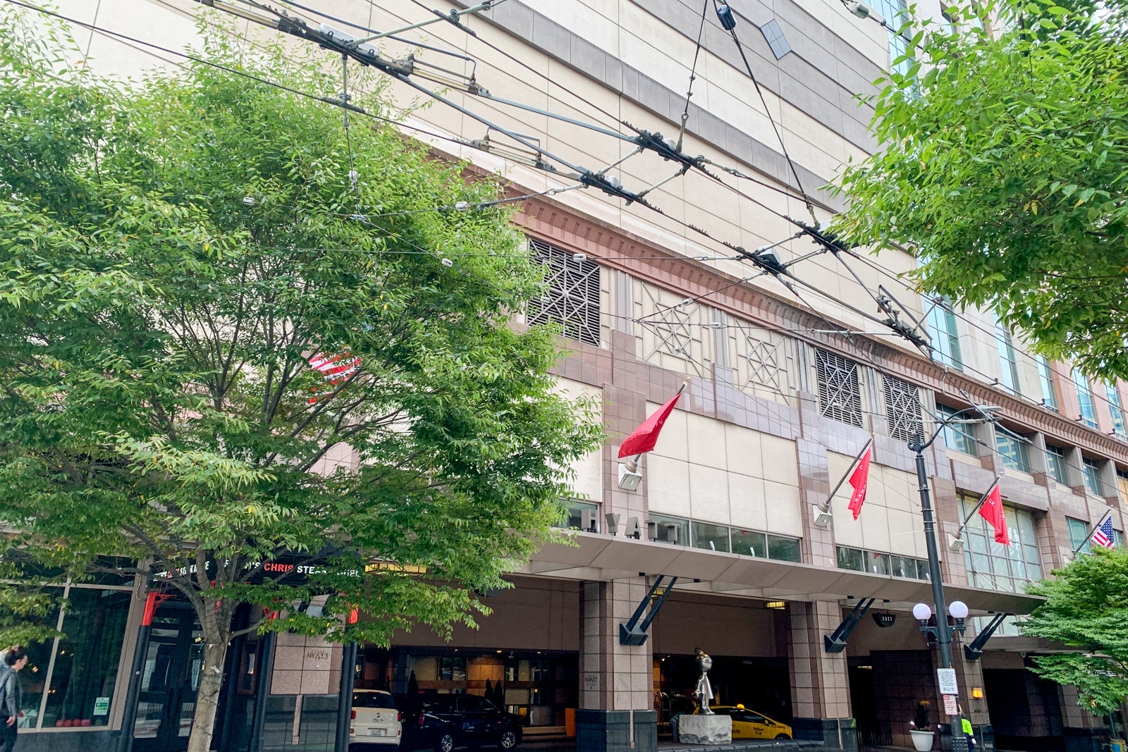 Grand Hyatt Seattle entrance.