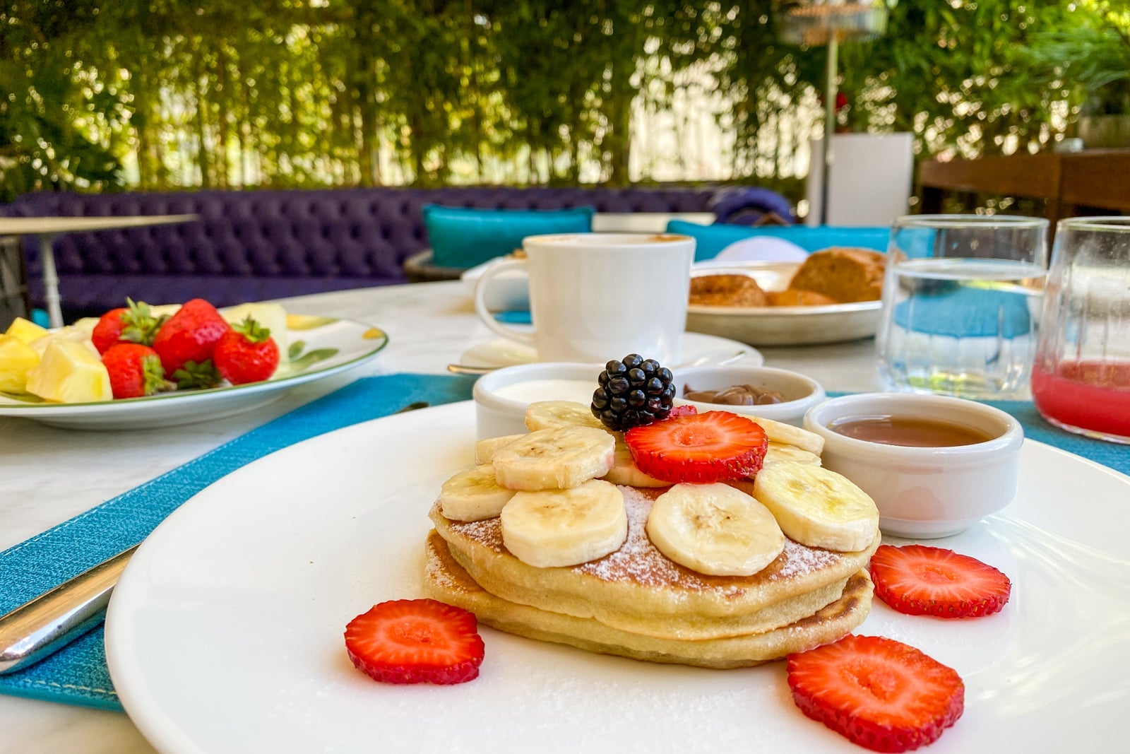 Breakfast food on plate
