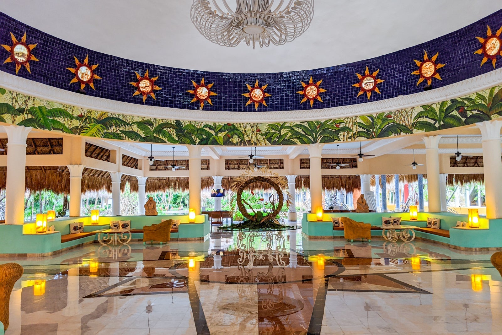 Lobby at Iberostar Paraiso Del Mar in Mexico