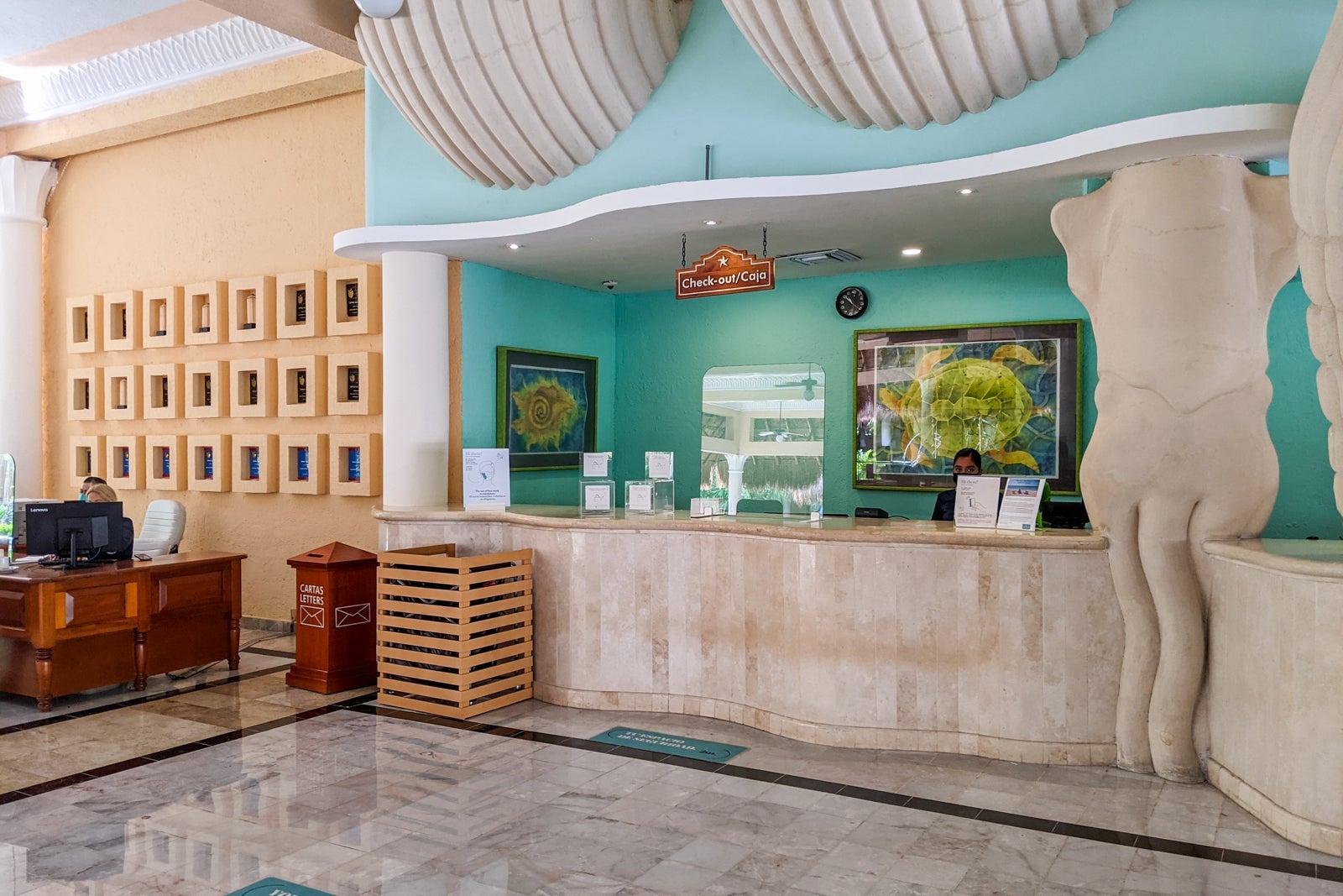 Check out counter at Iberostar Paraiso Del Mar in Mexico
