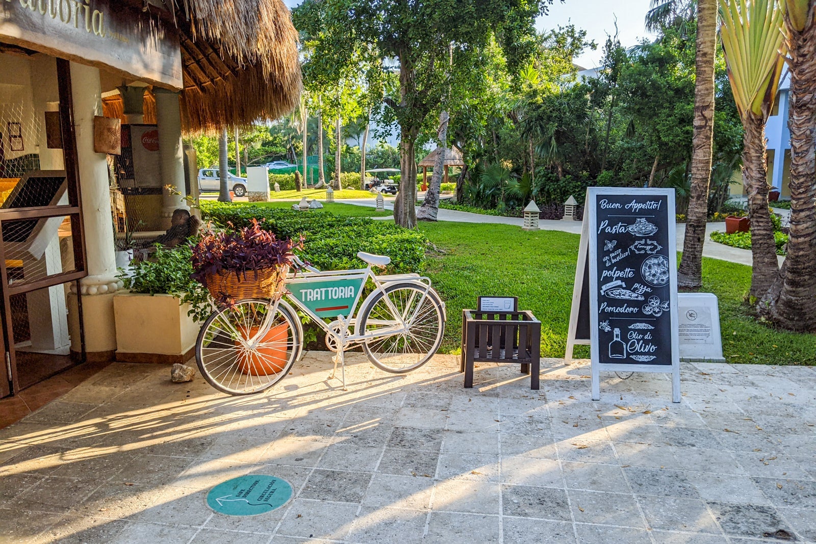 Poolside cafe at Iberostar Paraiso Del Mar in Mexico