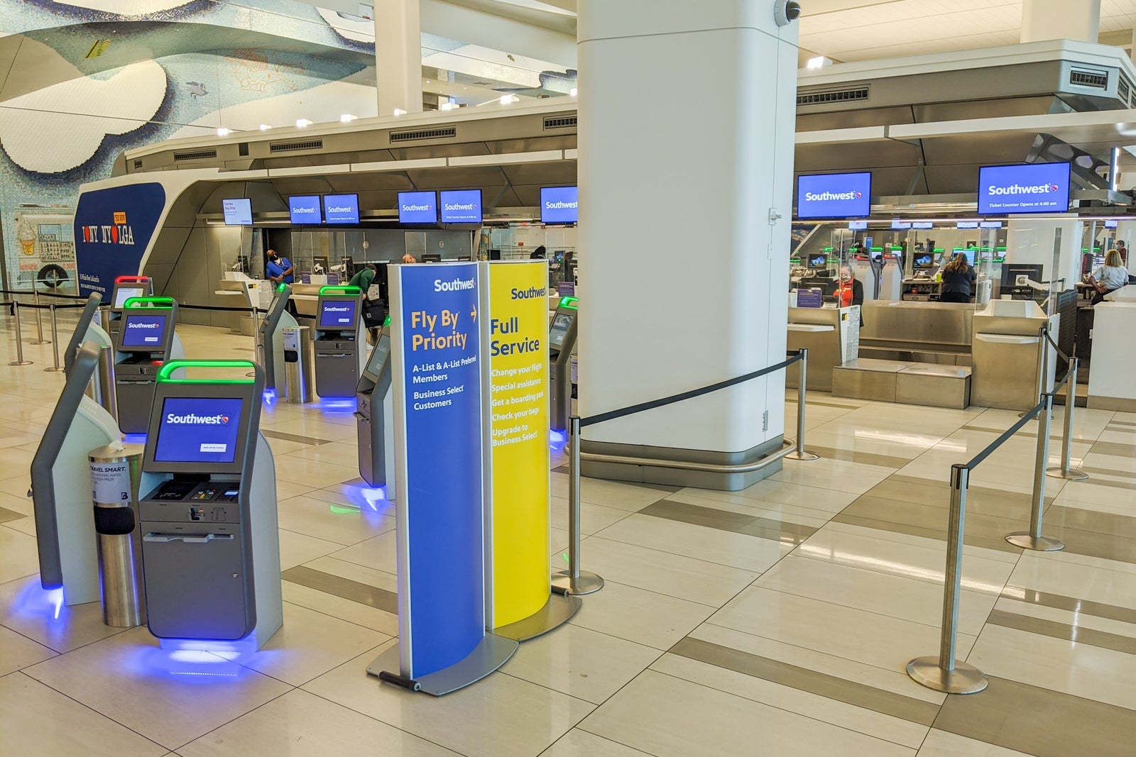 Southwest check in area in New York