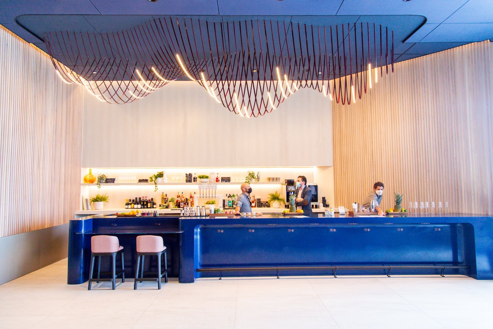 Airport lounge bar