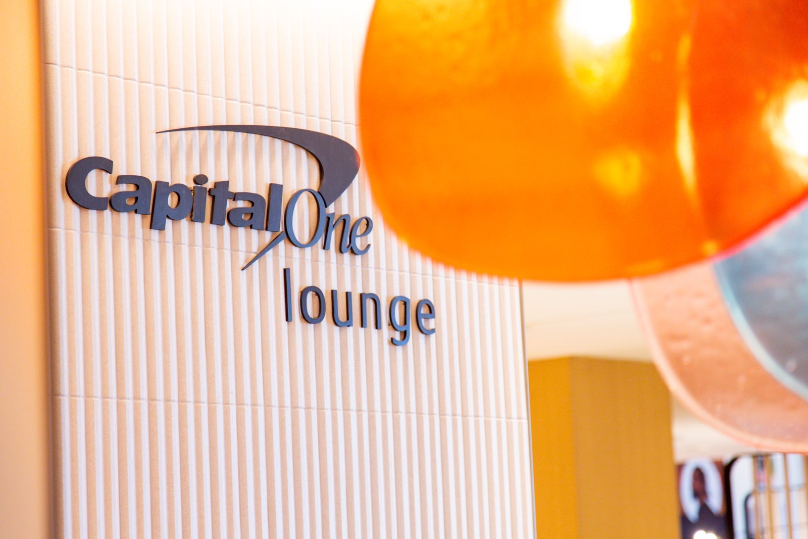 sign inside the Capital One Lounge