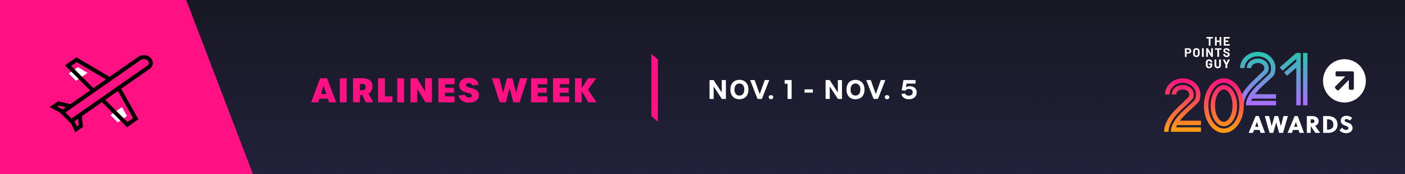 Airlines Week banner for the 2021 TPG Awards