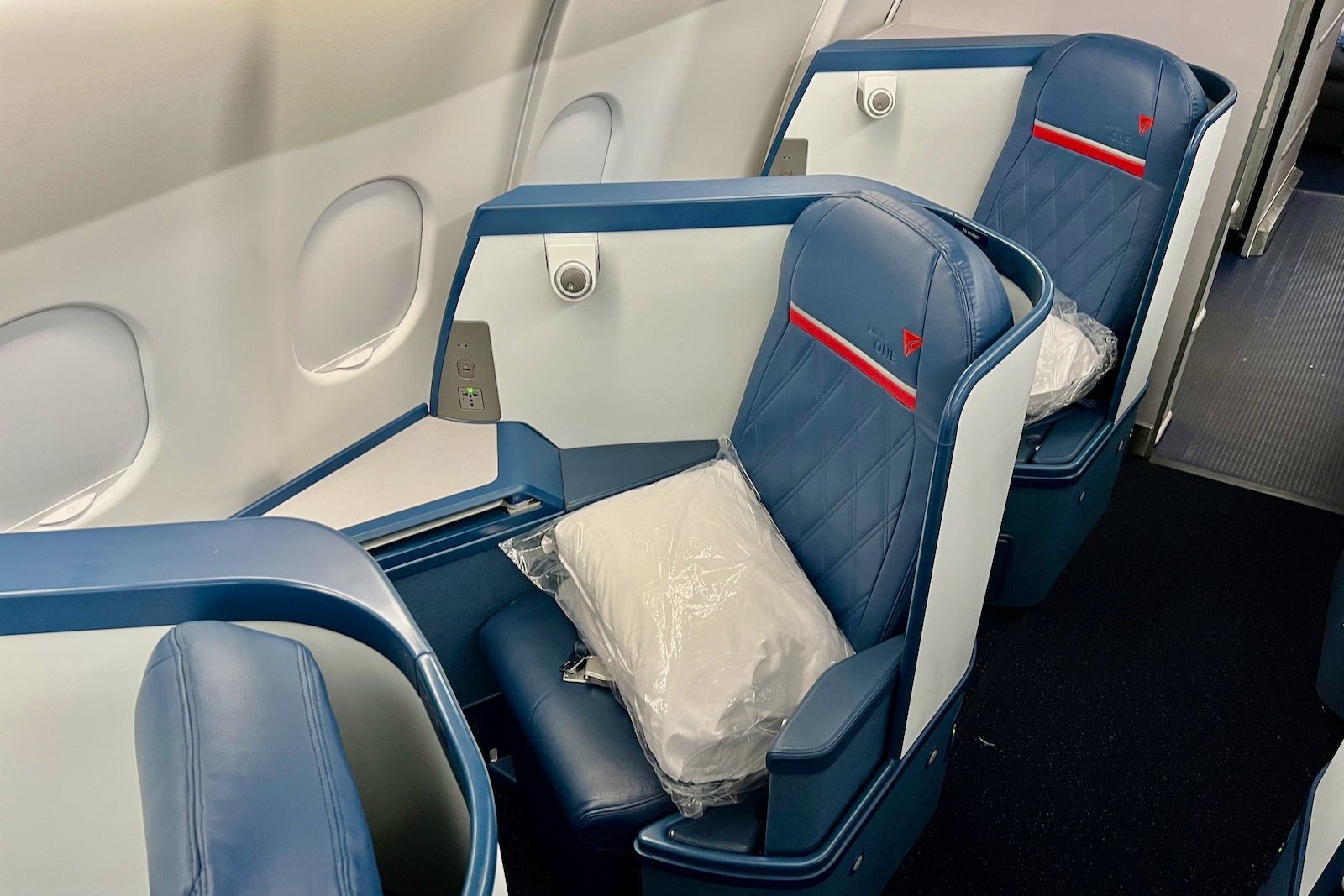 Delta One aircraft interior