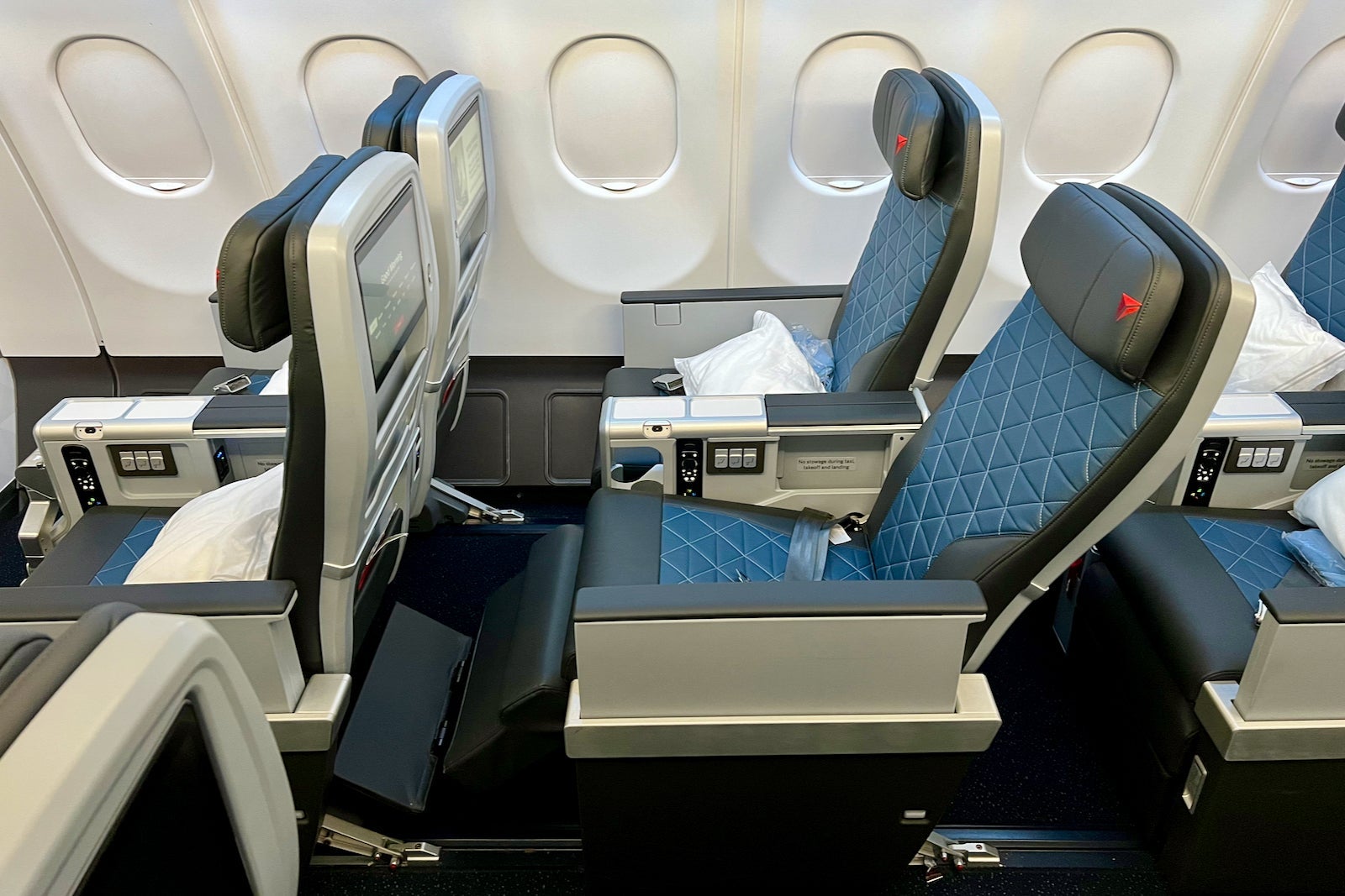 Inside Delta Air Lines cabin