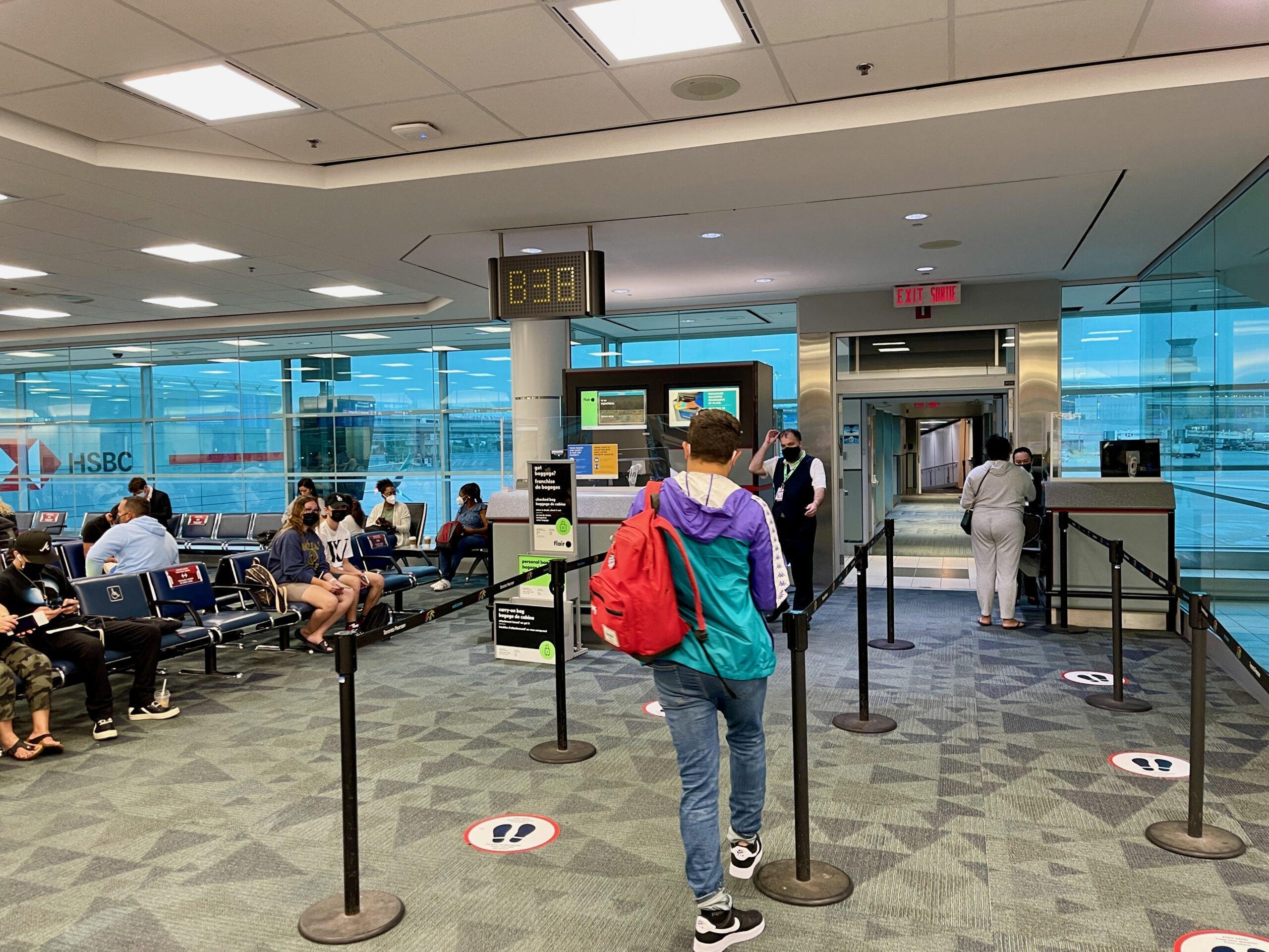 Gate B38 at Toronto Airport