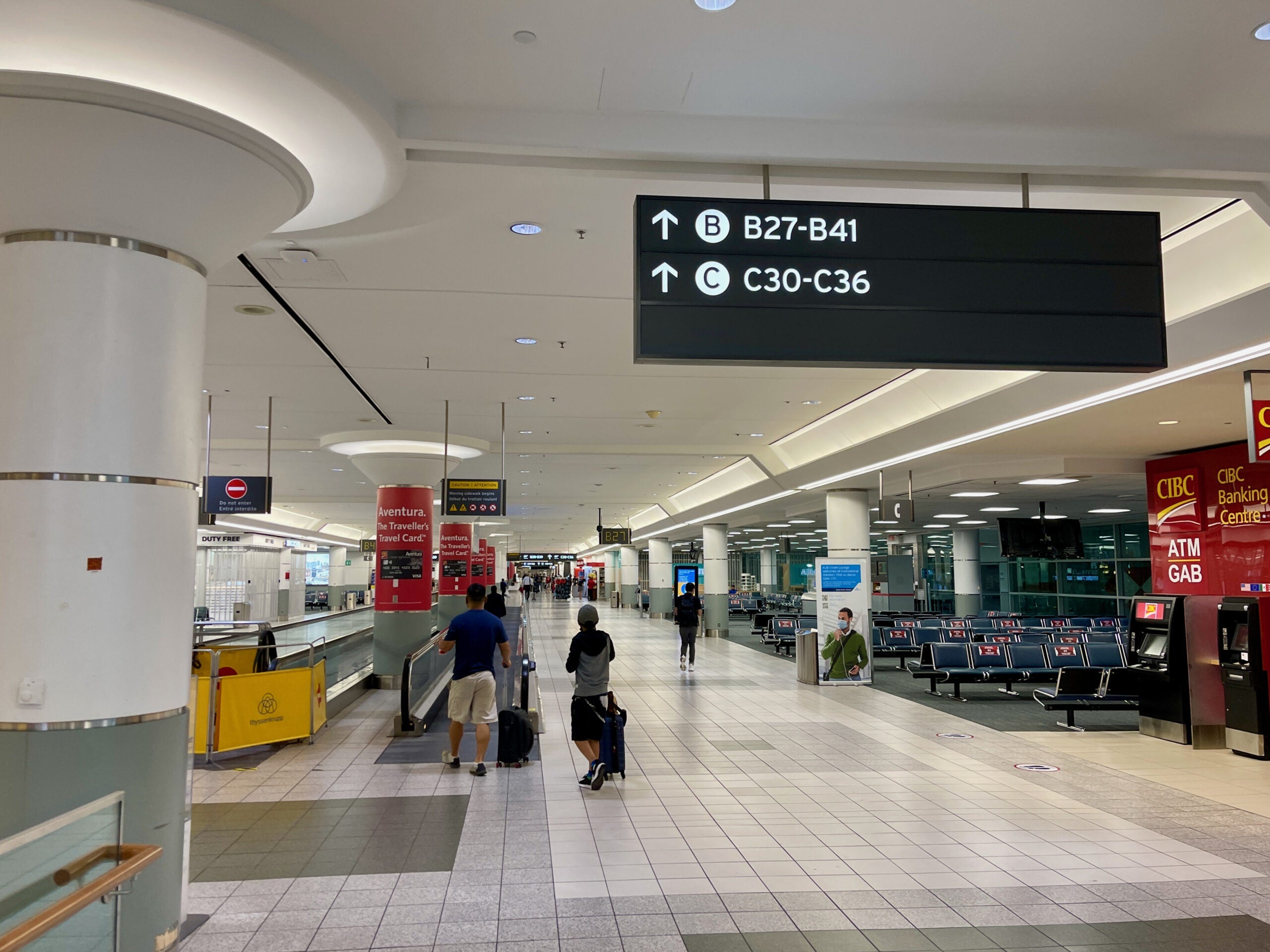 Looking down hall at YYZ
