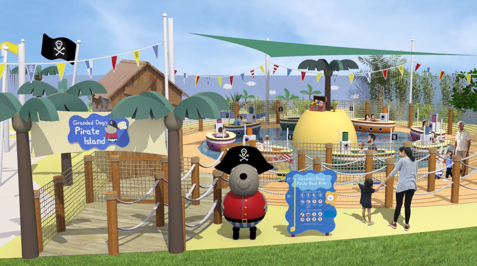 Pirate Island at Peppa Pig Theme Park in Florida