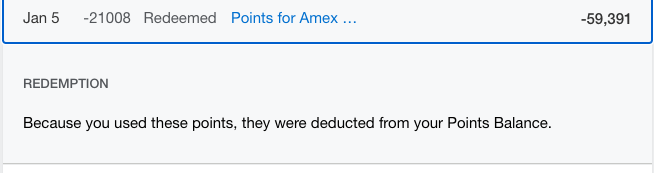 Cost of paying for a flight with points