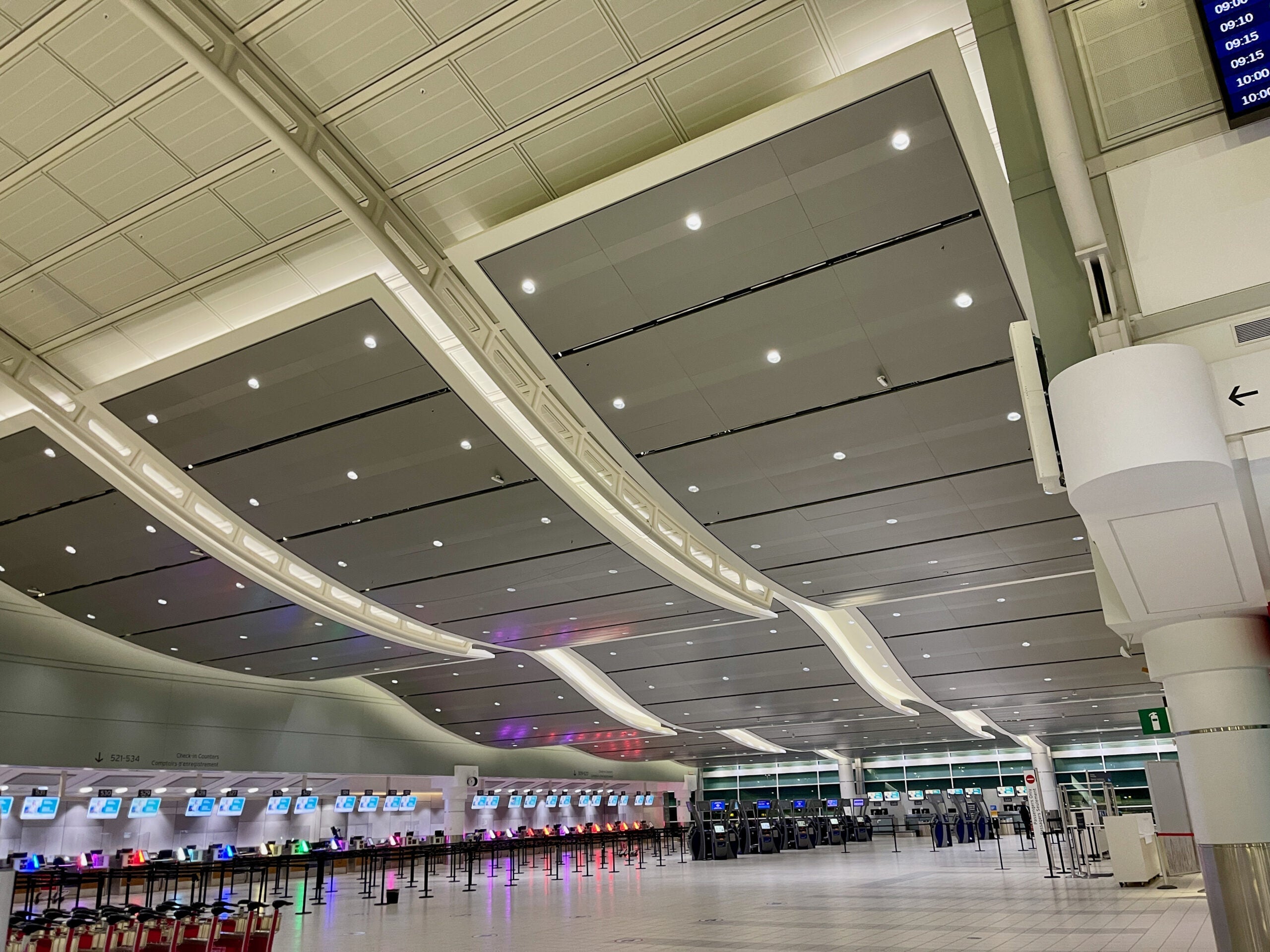 Toronto airport ceiling