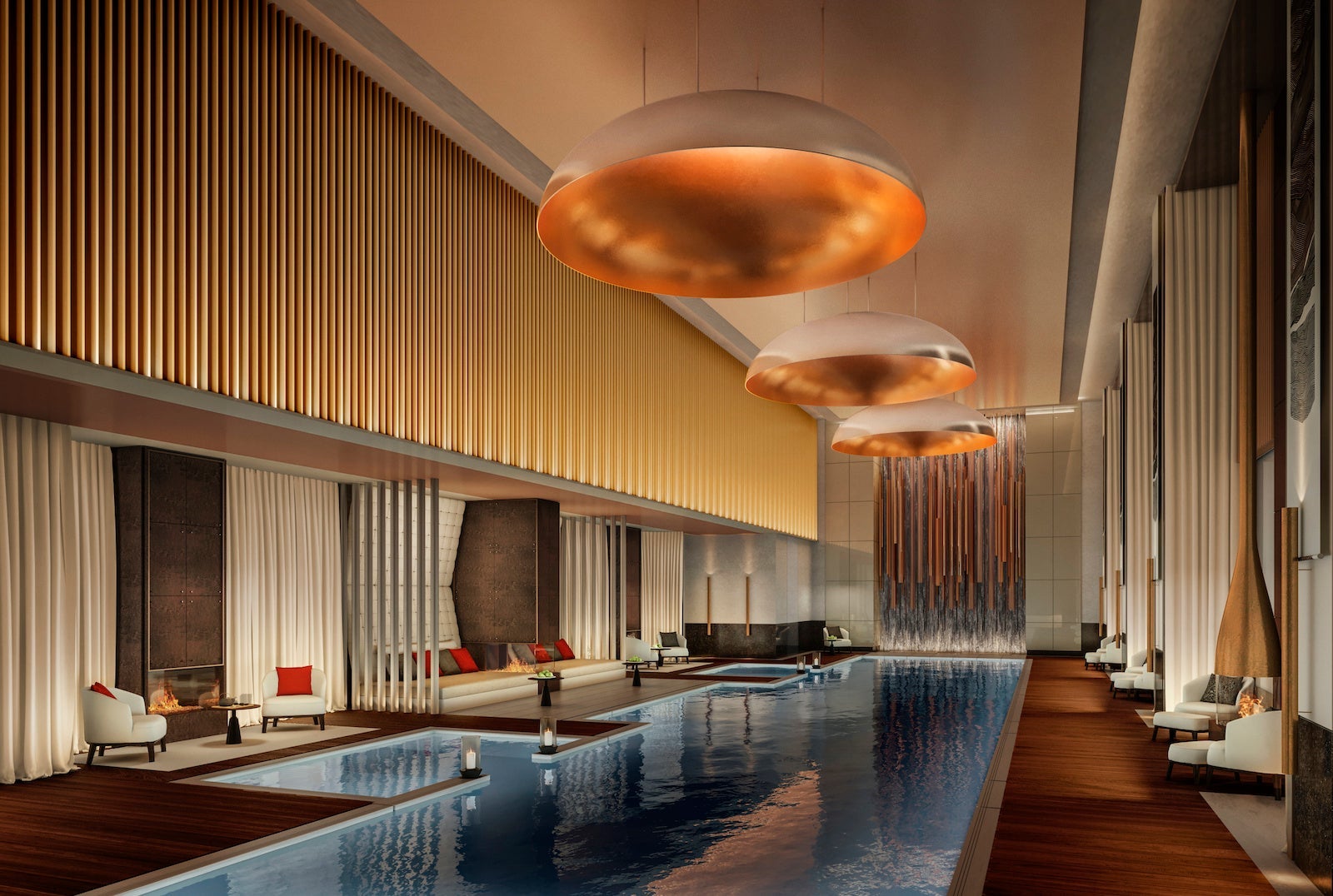 Aman New York indoor swimming pool