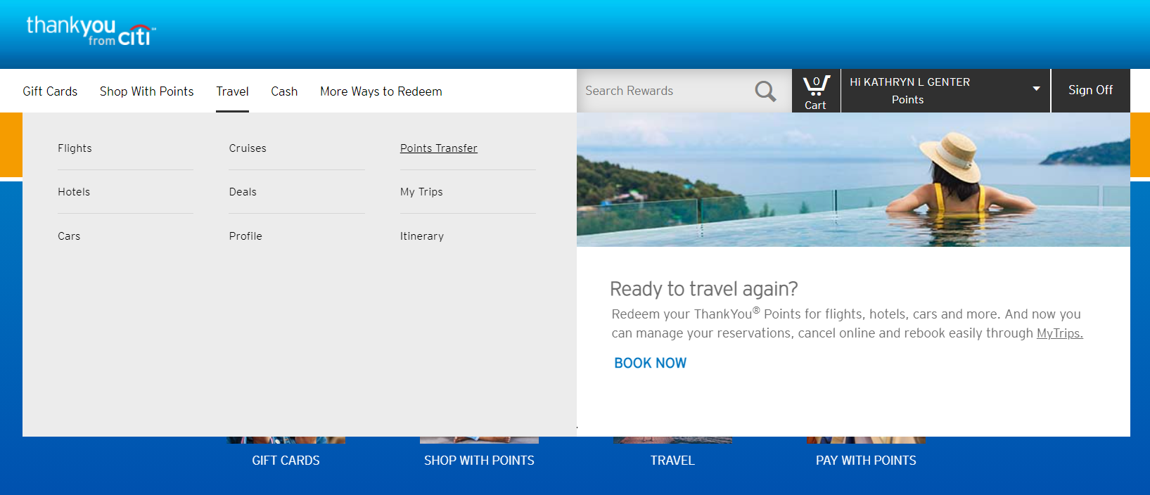 Citi ThankYou transfer points