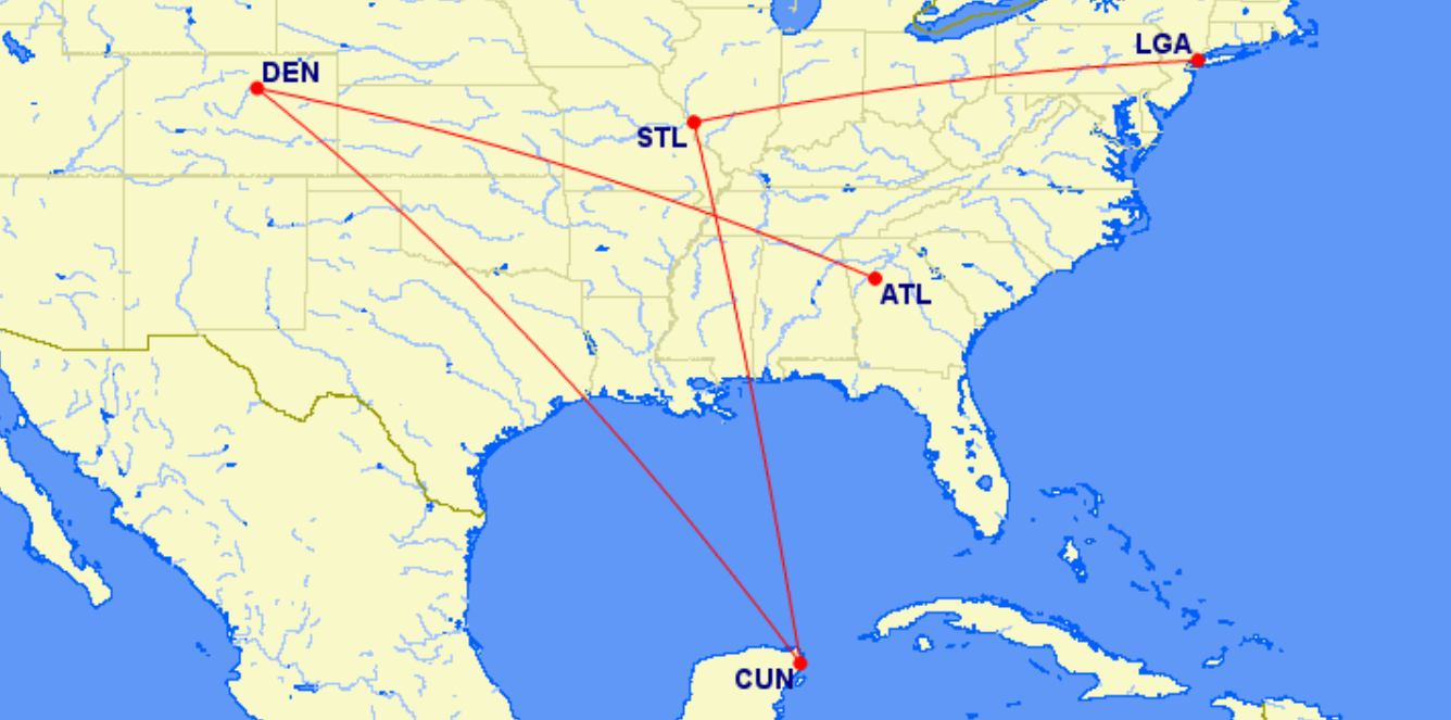 Routing for my two Southwest bookings