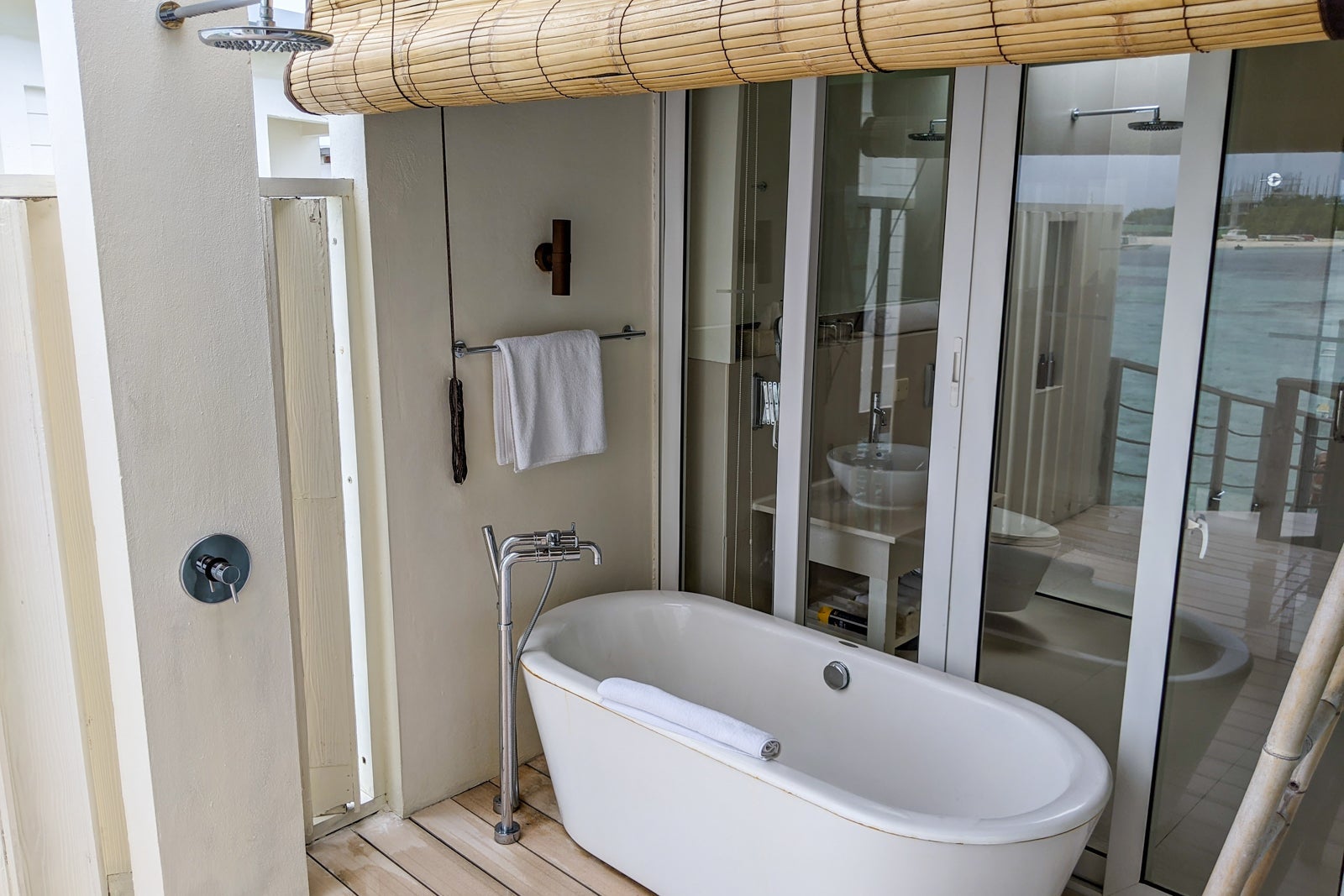 Lagoon view overwater villa at Holiday Inn Resort Kandooma Maldives