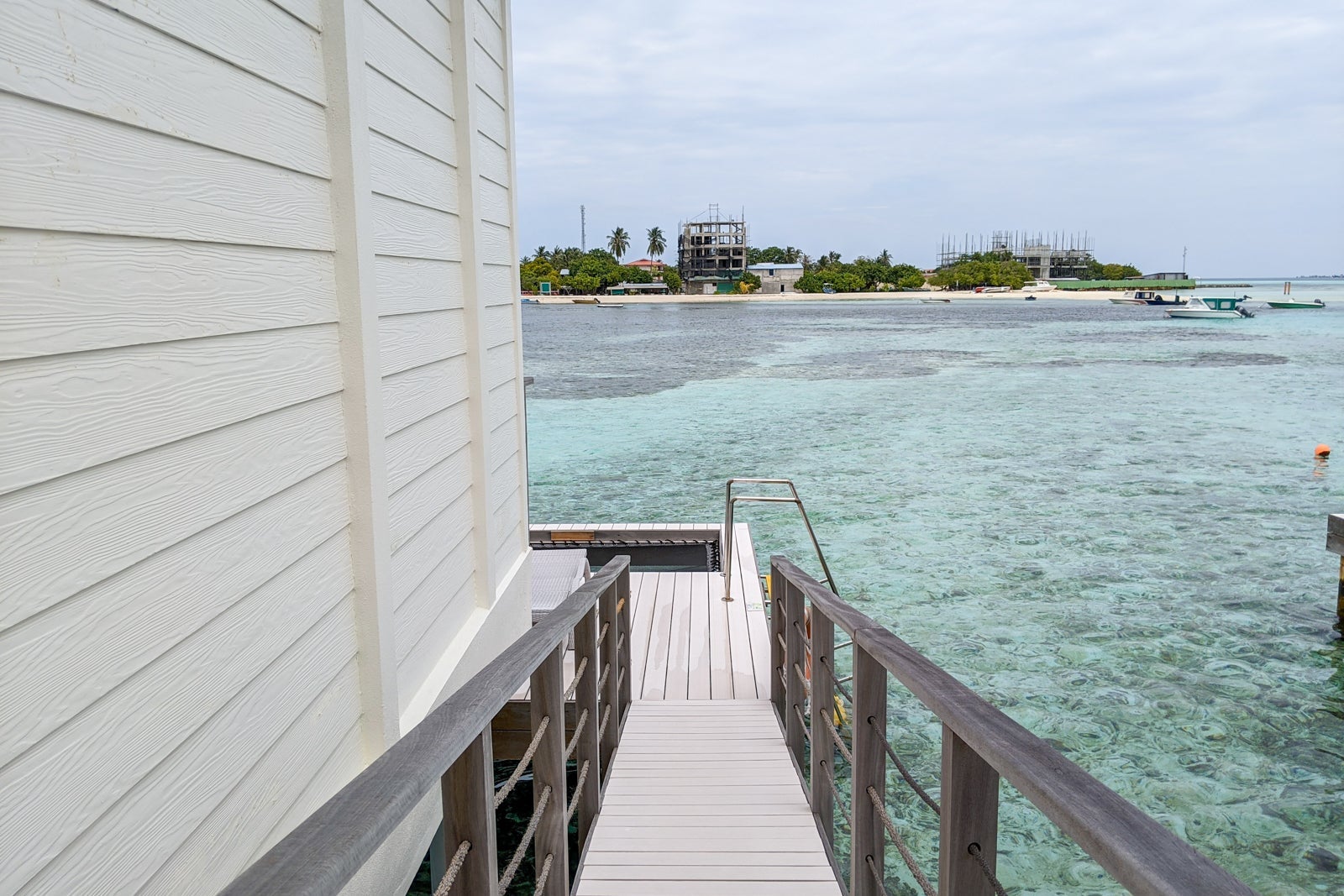 Lagoon view overwater villa at Holiday Inn Resort Kandooma Maldives