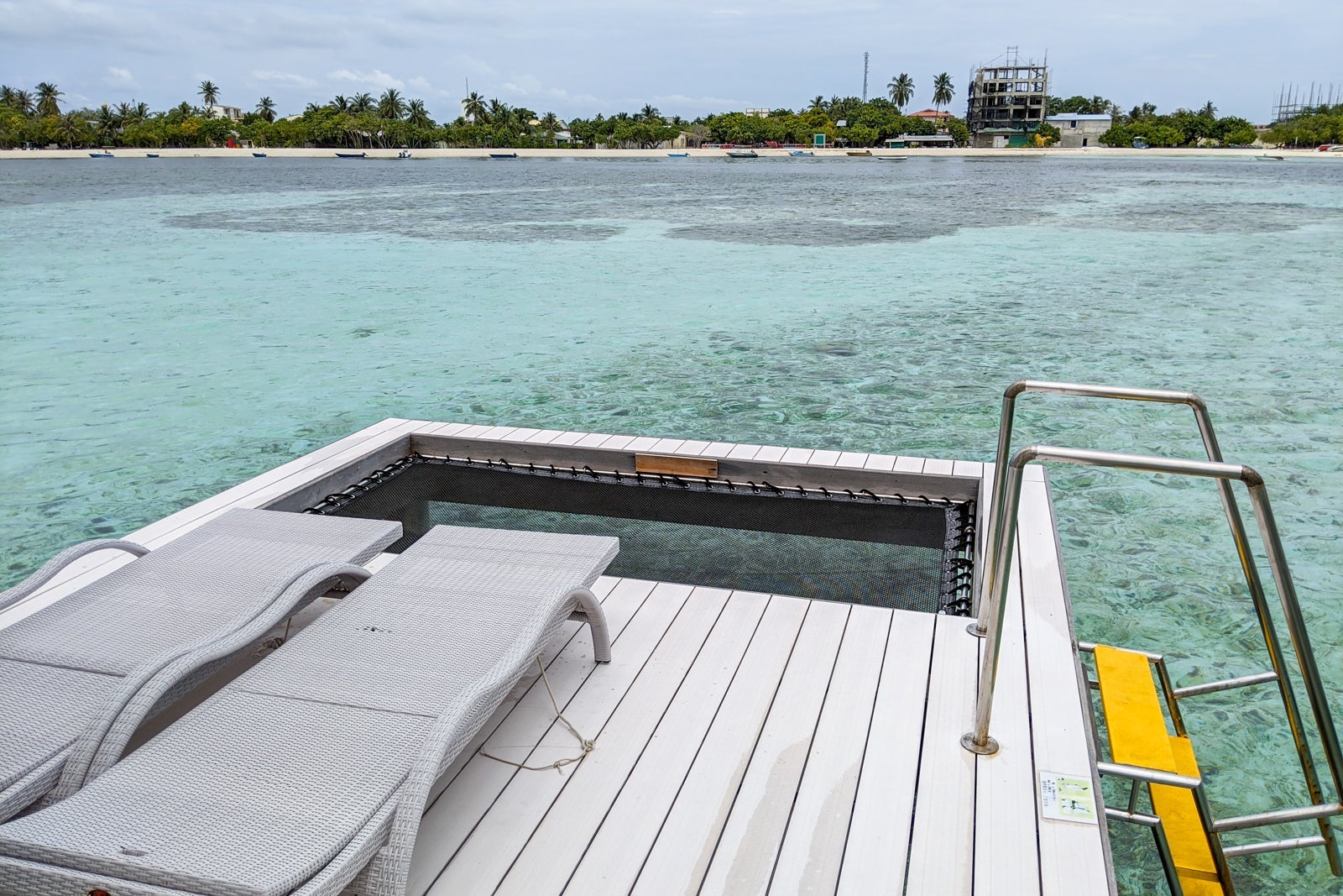 Lagoon view overwater villa at Holiday Inn Resort Kandooma Maldives