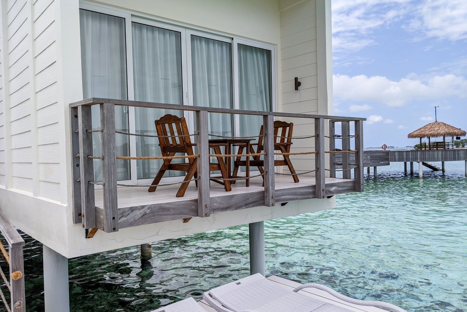 Lagoon view overwater villa at Holiday Inn Resort Kandooma Maldives