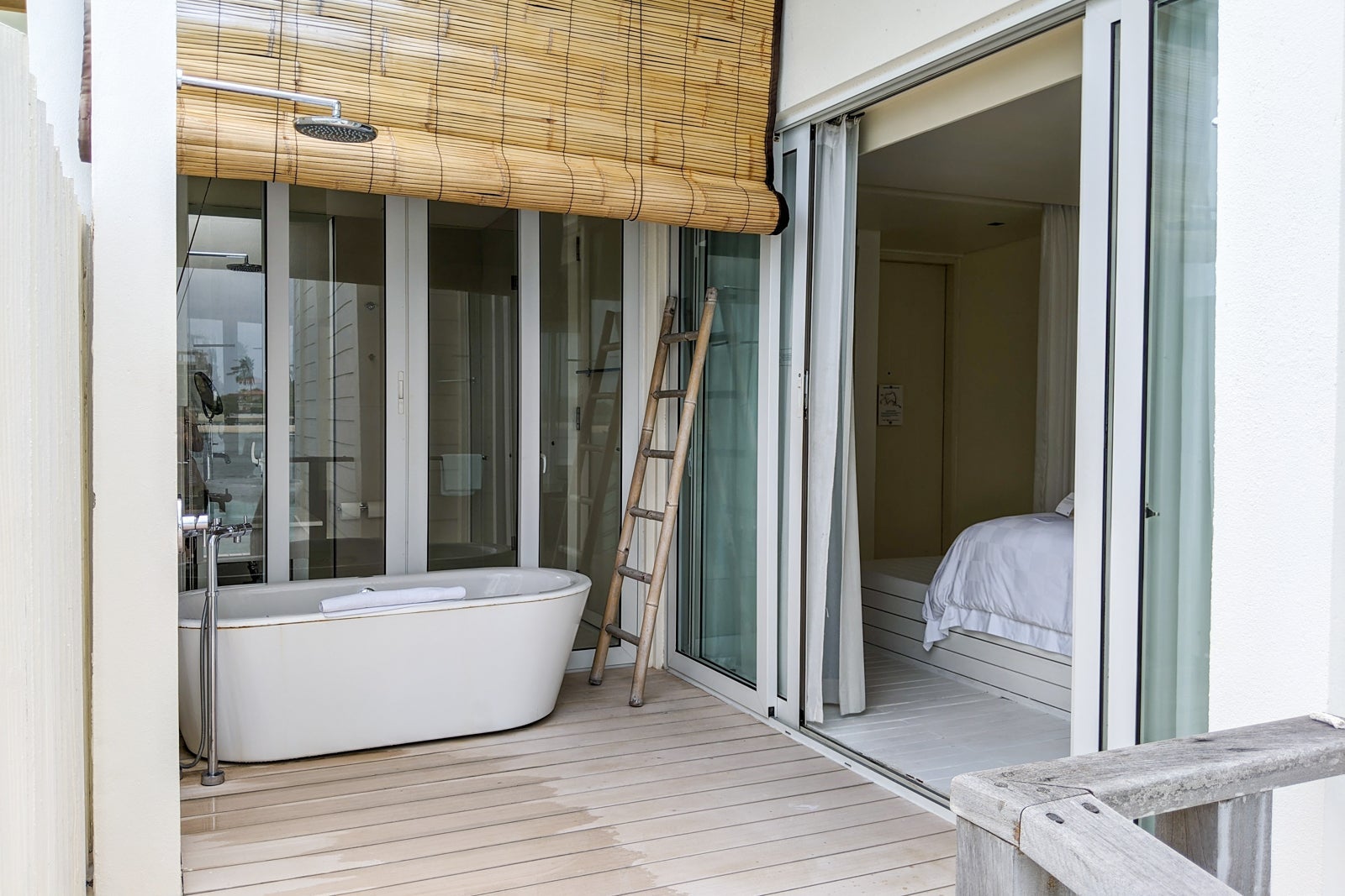 Lagoon view overwater villa at Holiday Inn Resort Kandooma Maldives