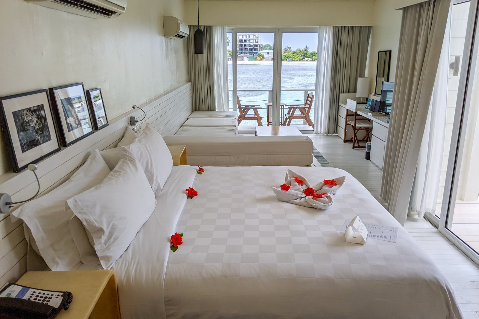 Lagoon view overwater villa at Holiday Inn Resort Kandooma Maldives