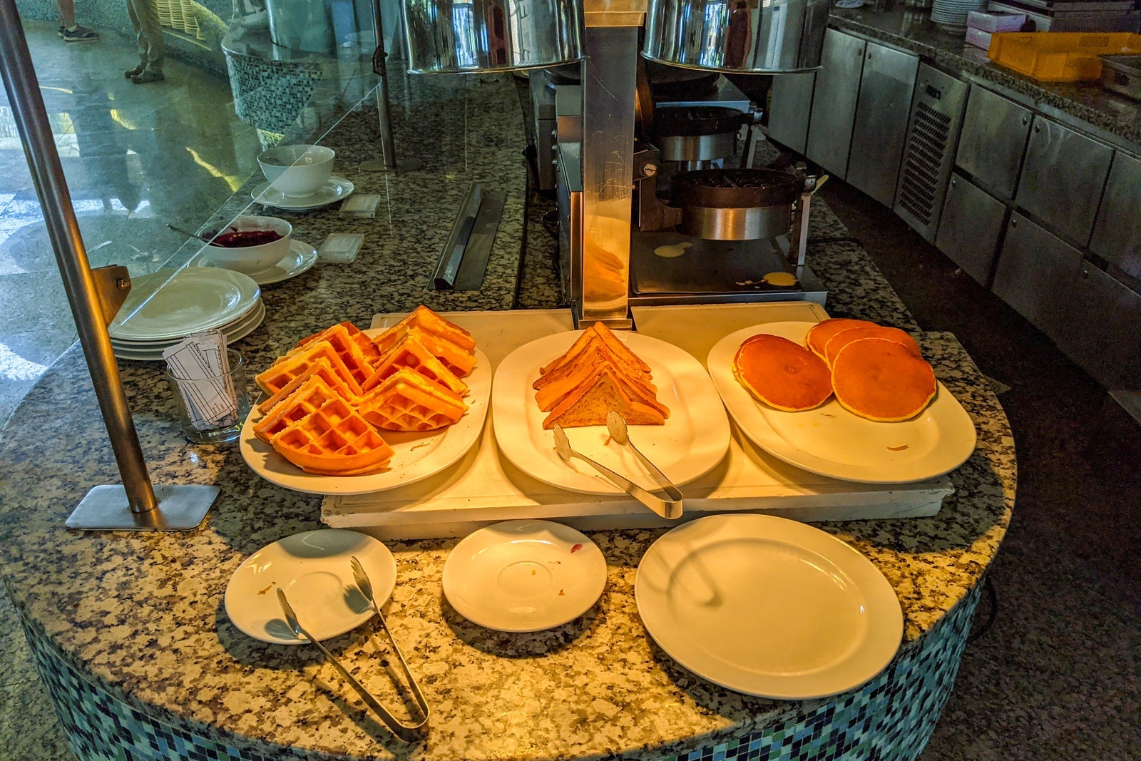 Breakfast buffet at Holiday Inn Resort Kandooma Maldives