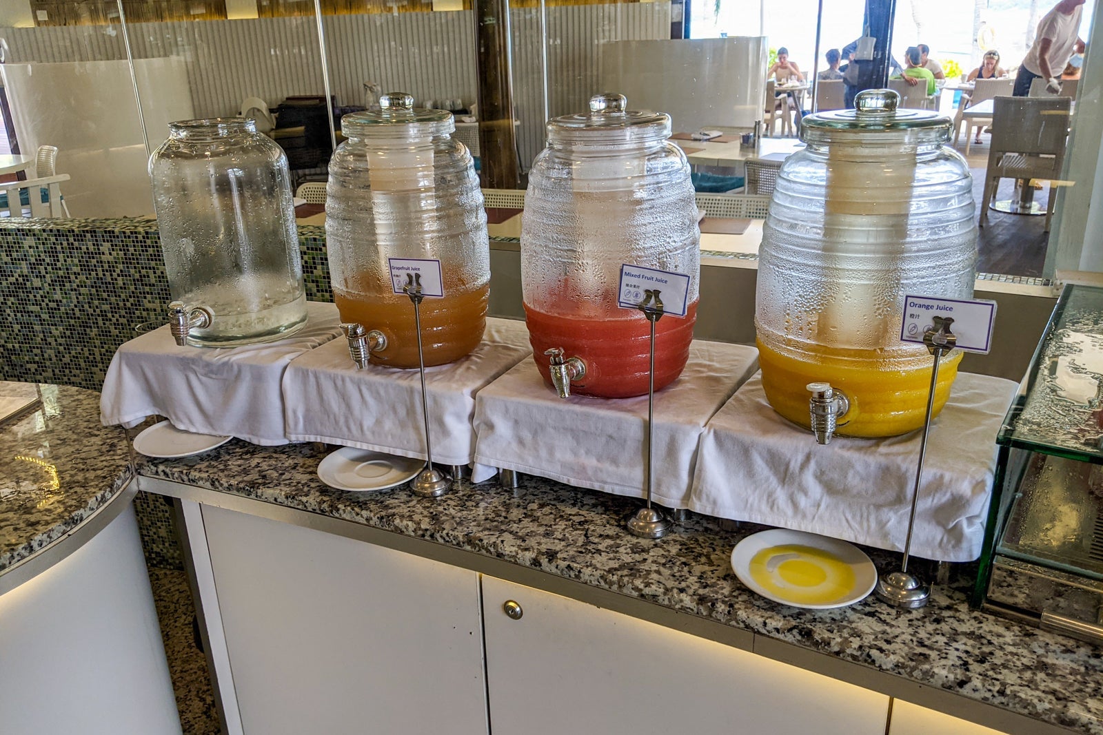 Breakfast buffet at Holiday Inn Resort Kandooma Maldives