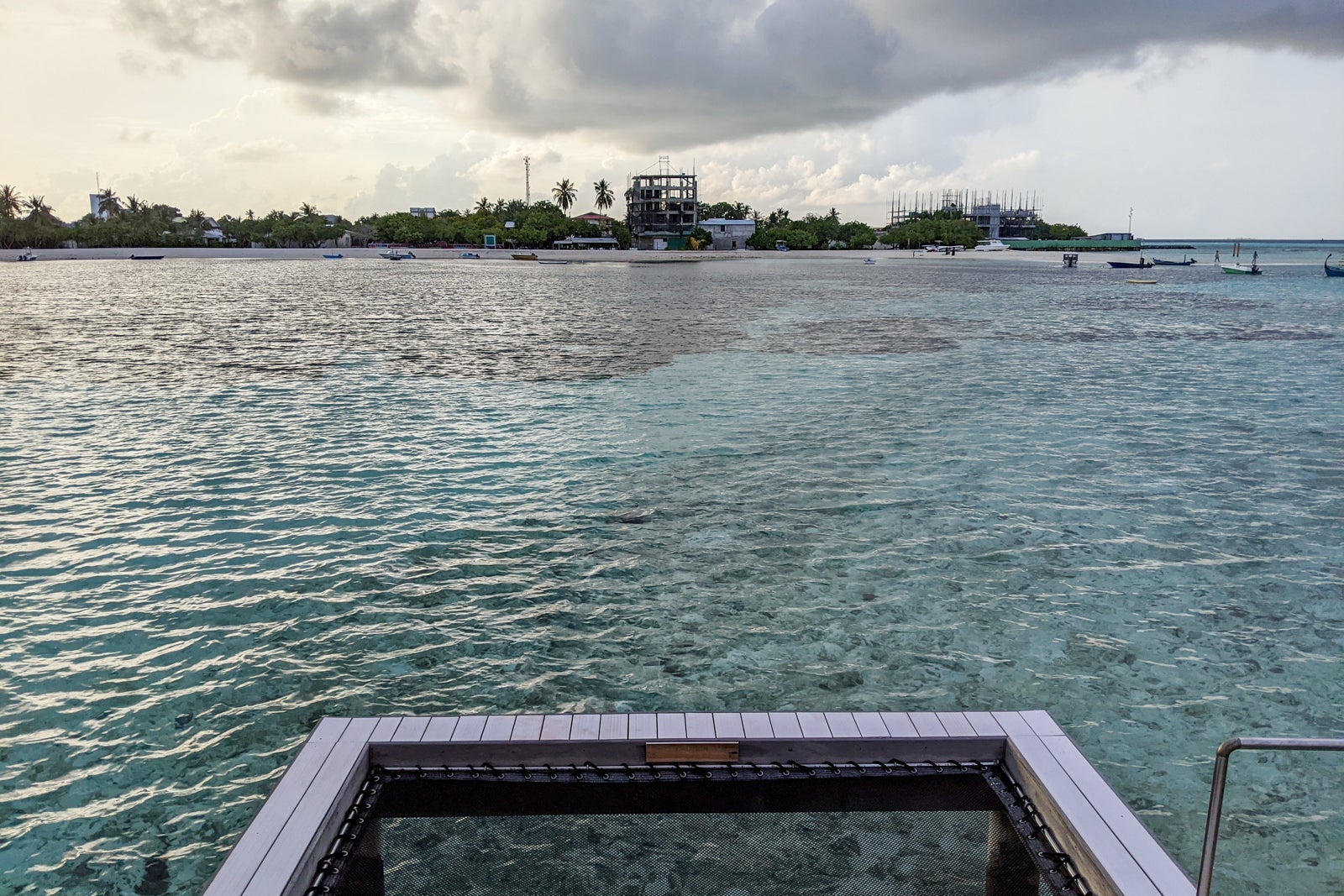 View of Guraidhoo from overwater villa