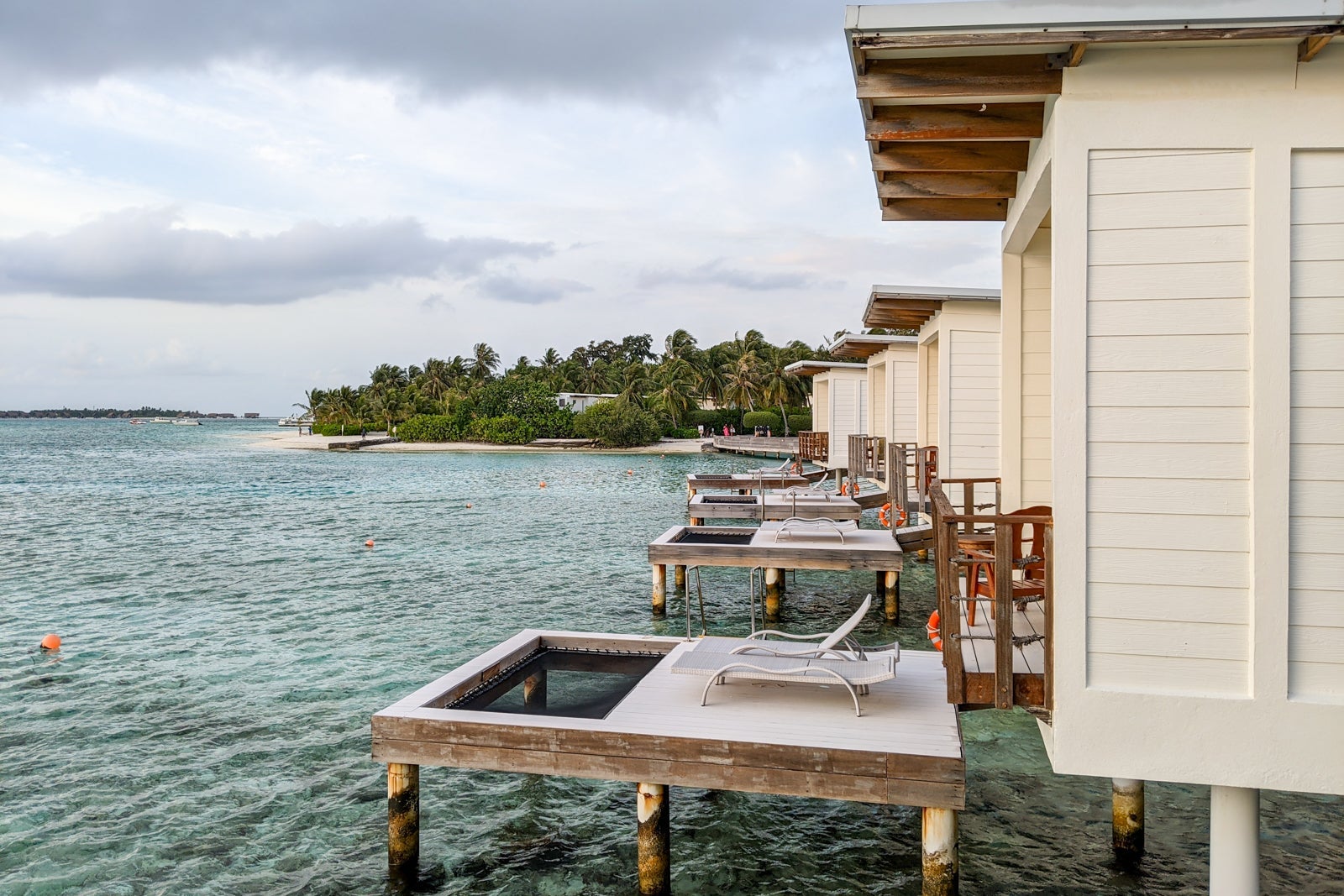 Lagoon view overwater villa at Holiday Inn Resort Kandooma Maldives