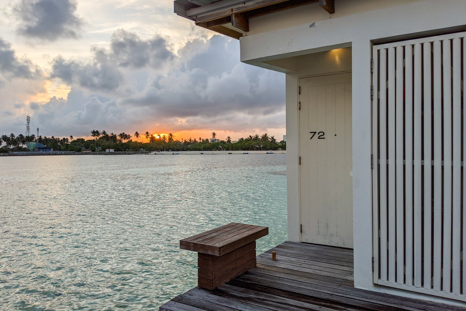 Lagoon view overwater villa at Holiday Inn Resort Kandooma Maldives