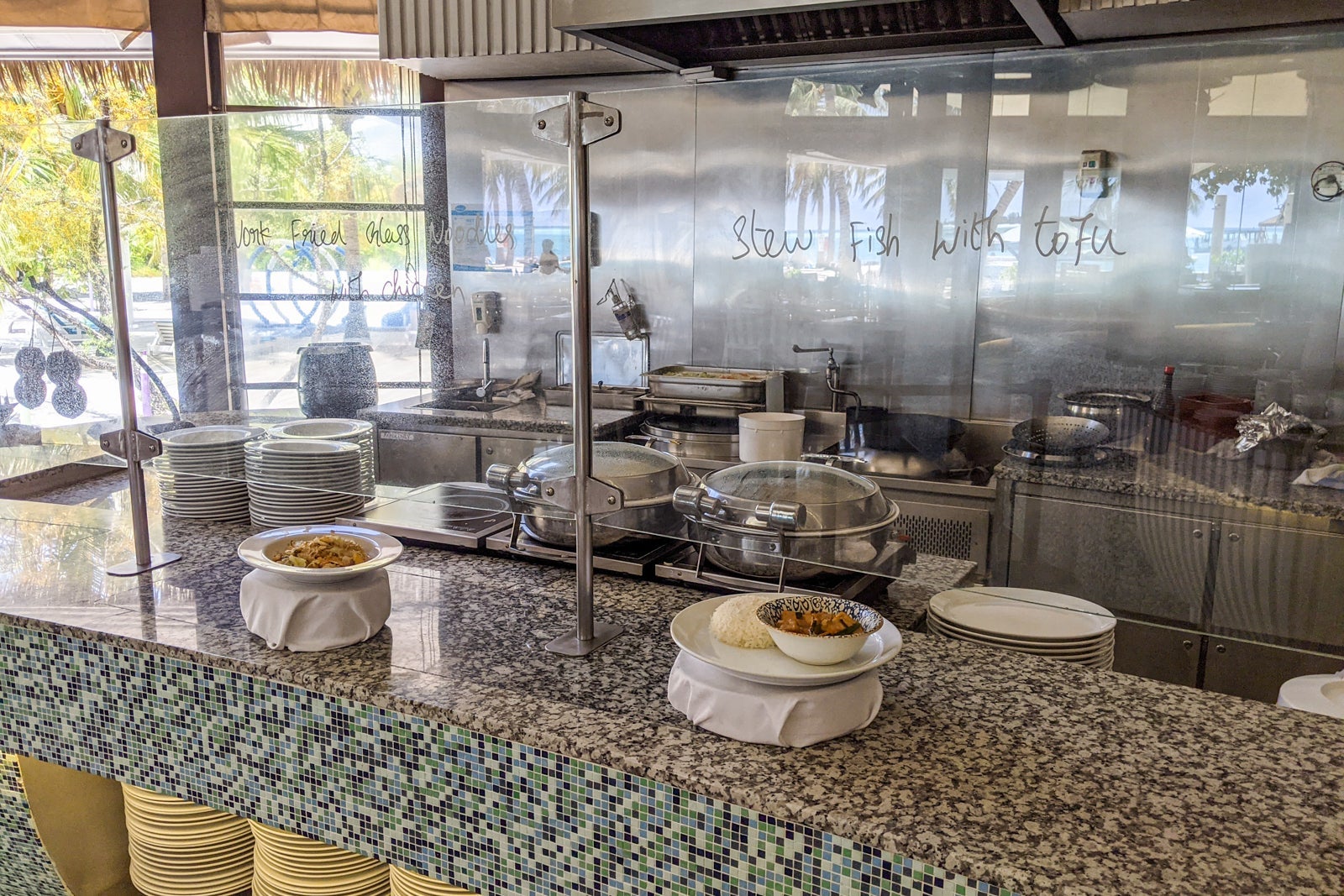 Buffet at Holiday Inn Resort Kandooma Maldives