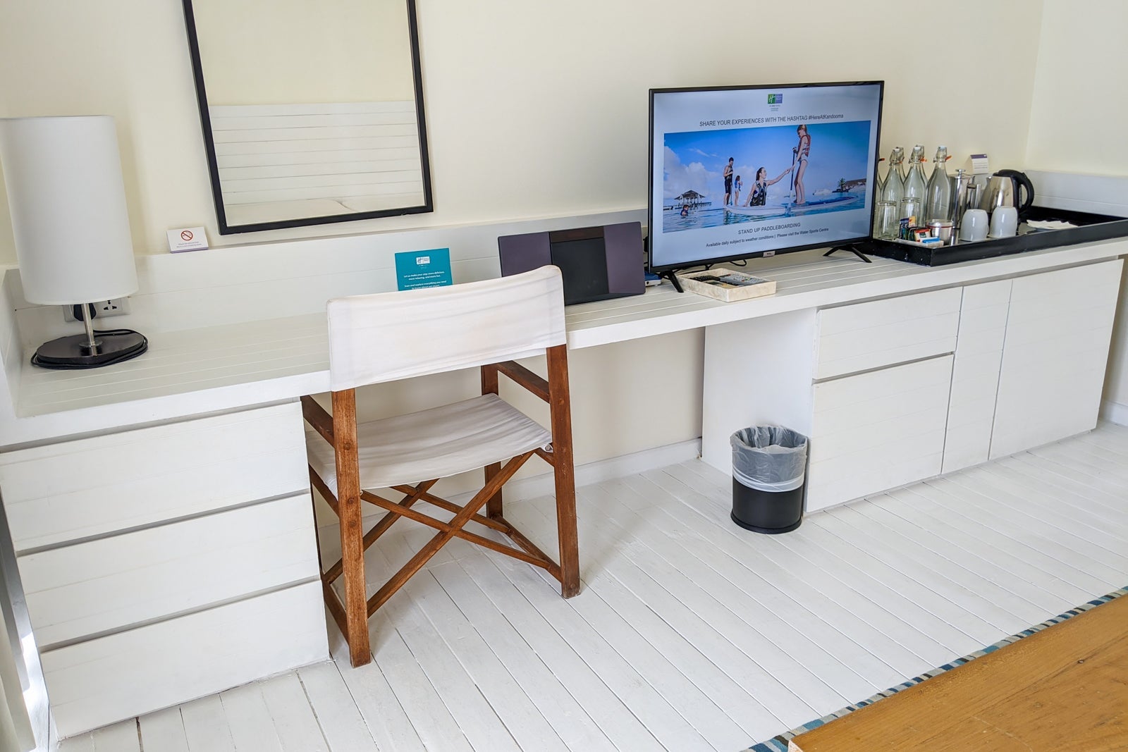 Lagoon view overwater villa at Holiday Inn Resort Kandooma Maldives