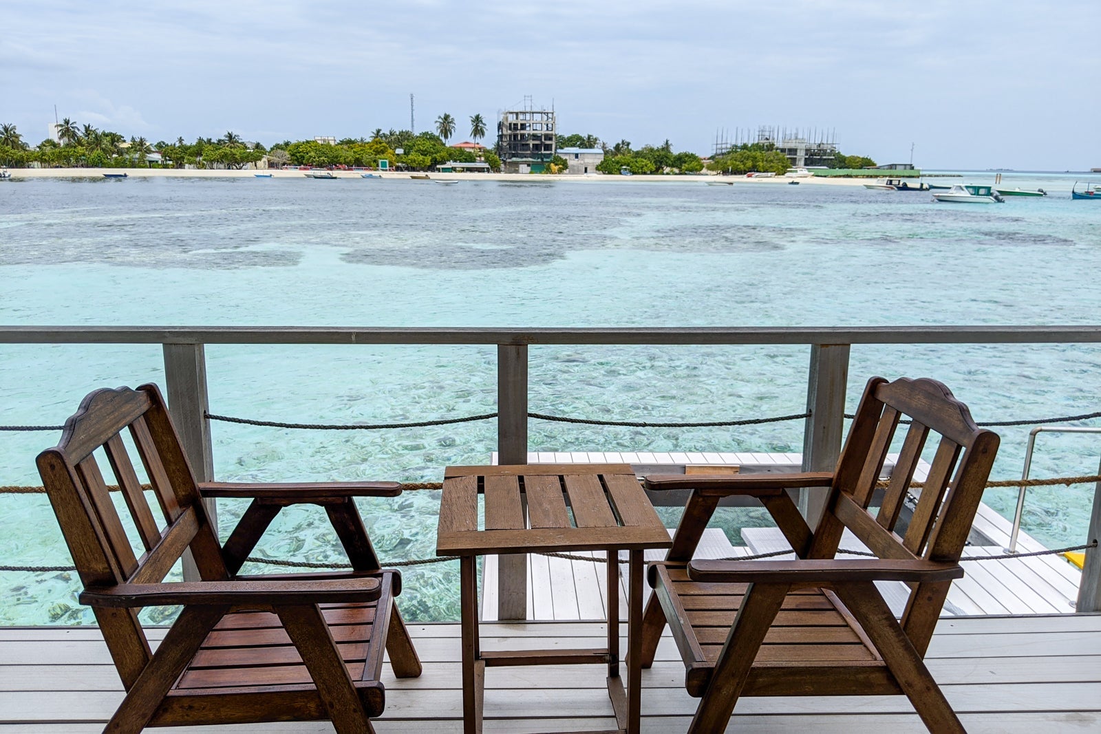 Lagoon view overwater villa at Holiday Inn Resort Kandooma Maldives