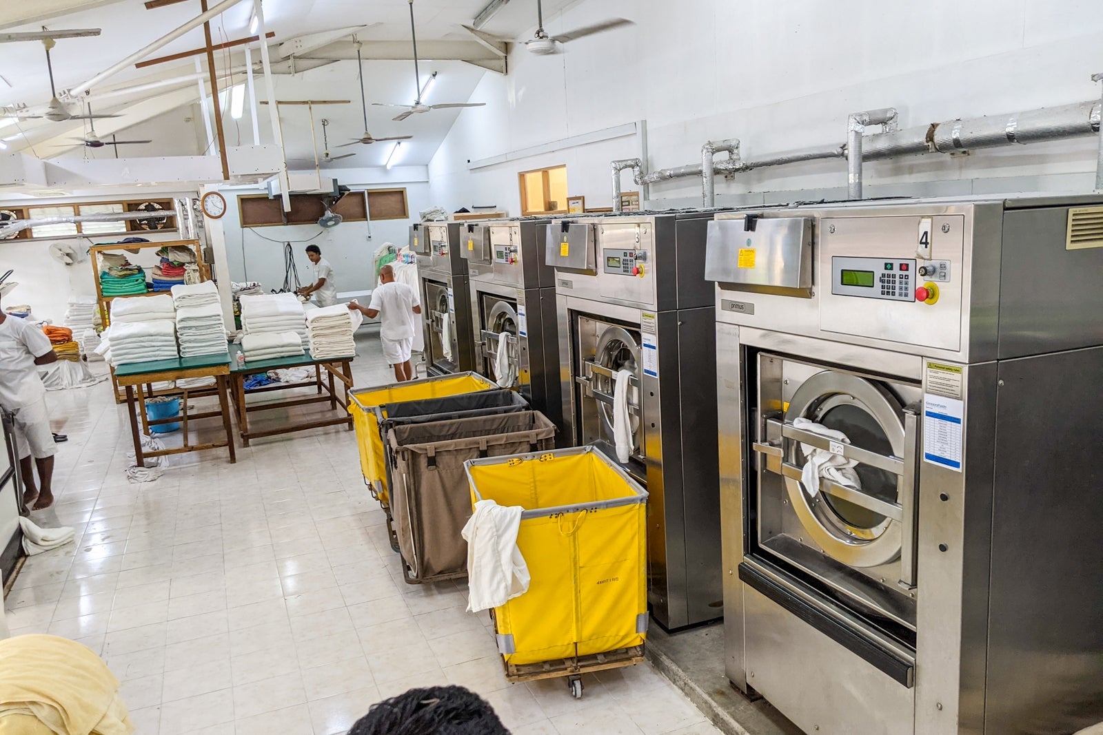 Onsite laundry at Six Senses Laamu