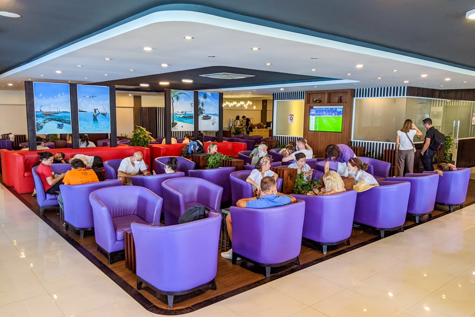 Seating at Moonimaa Lounge in Male