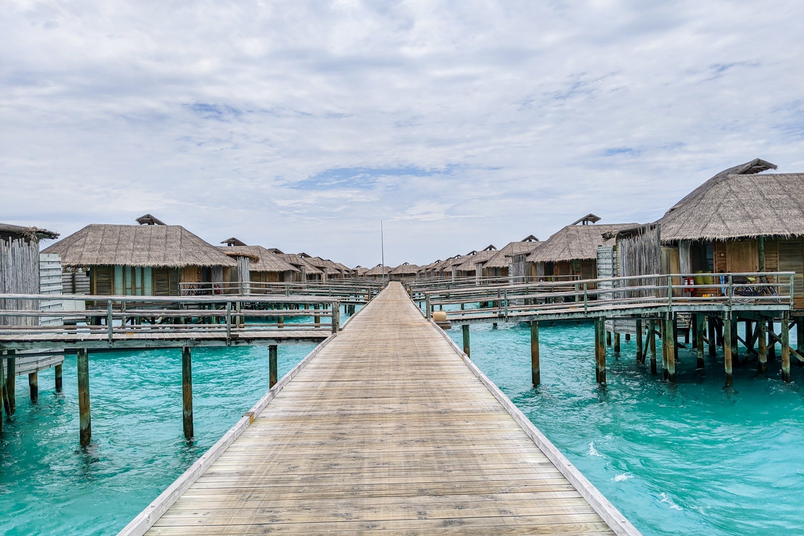 Pathway to water villas