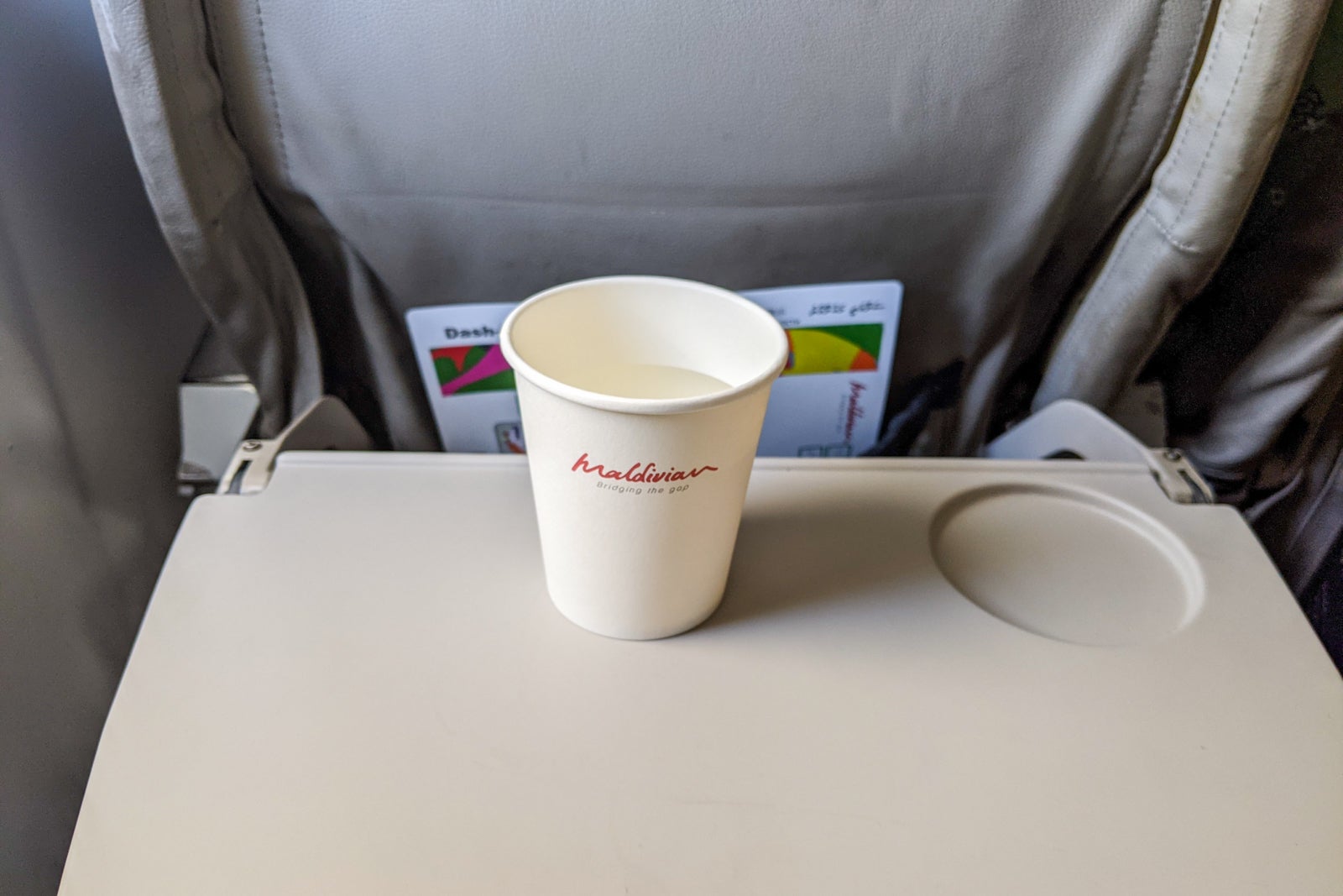 Drinks on Maldivian flight