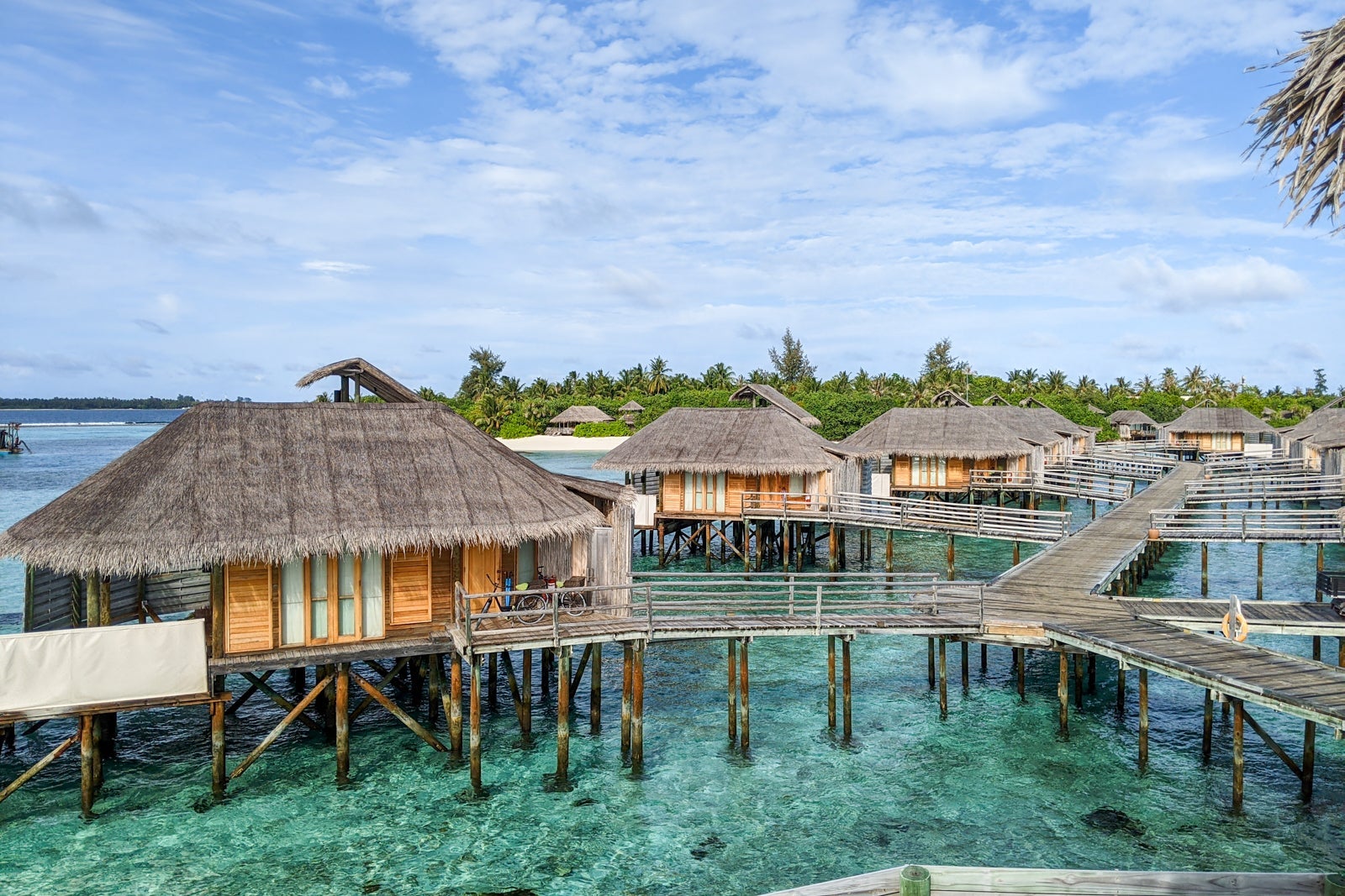 Water villas on Jetty C at Six Senses Laamu
