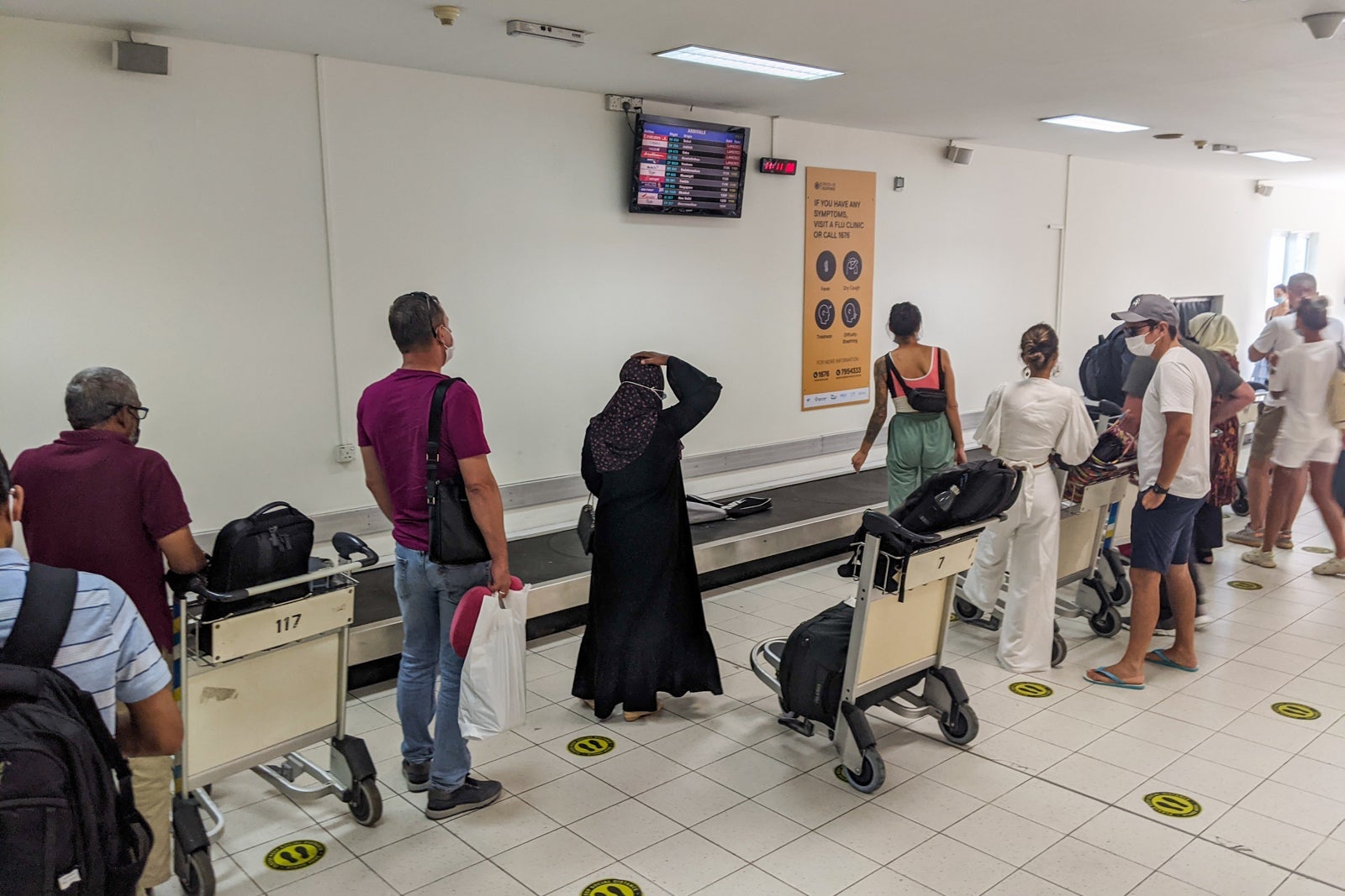 Domestic baggage claim in Male