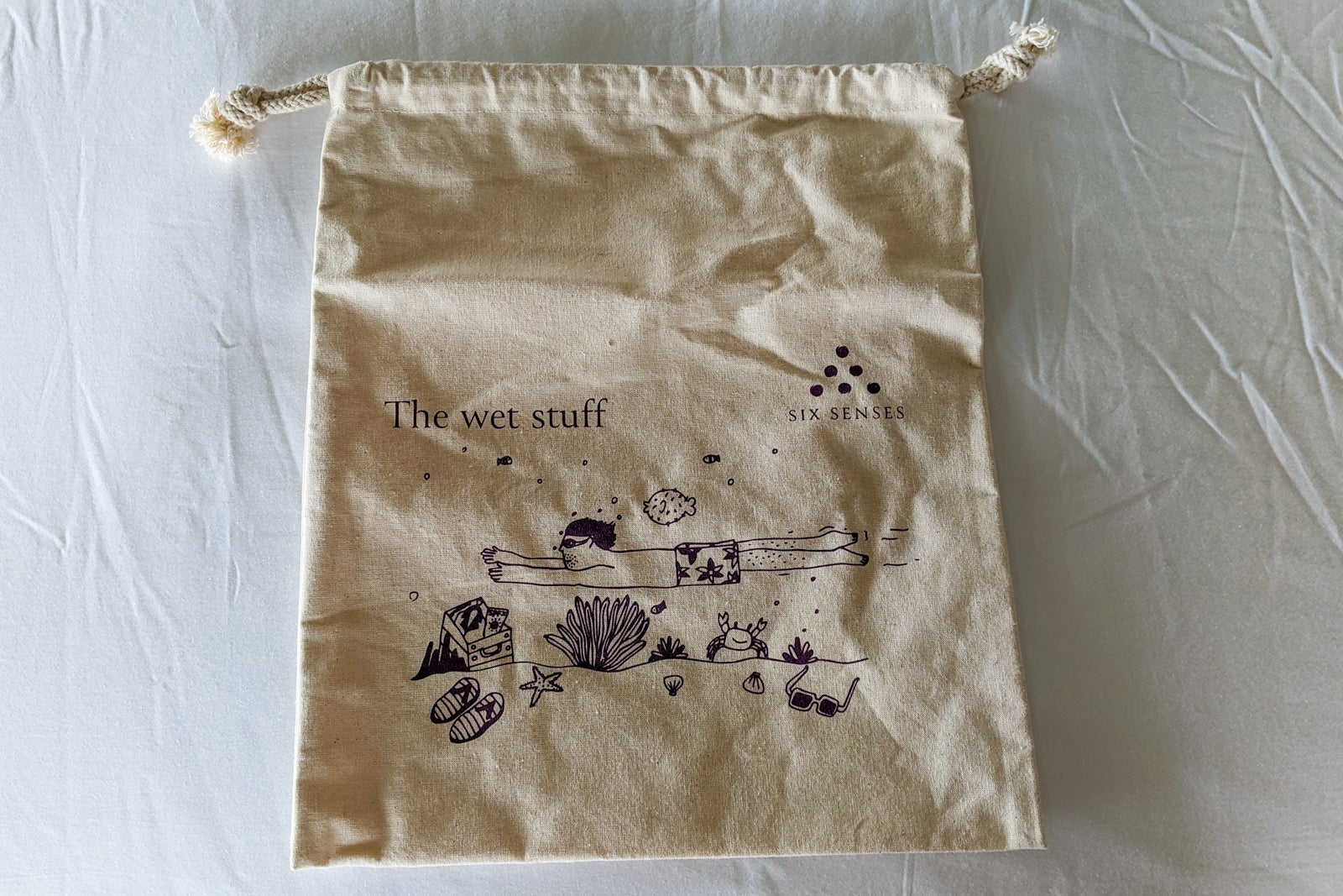 Wet bag from one of the closets