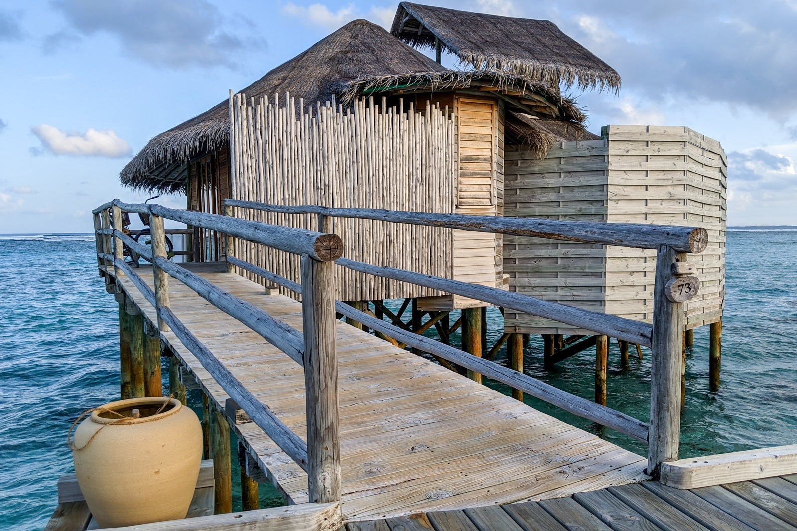 Entrance to our water villa