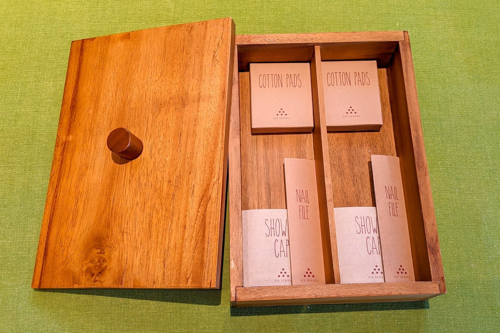 Box of personal care amenities