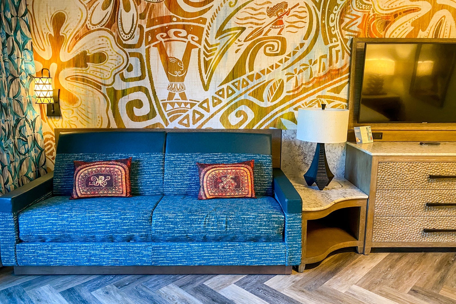 hotel room sofa