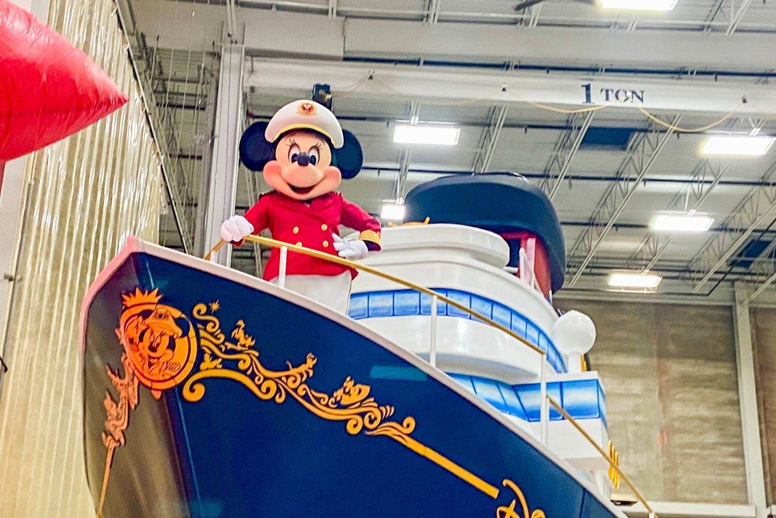 Disney Wish cruise ship float for the Macy's Thanksgiving Day Parade 2021