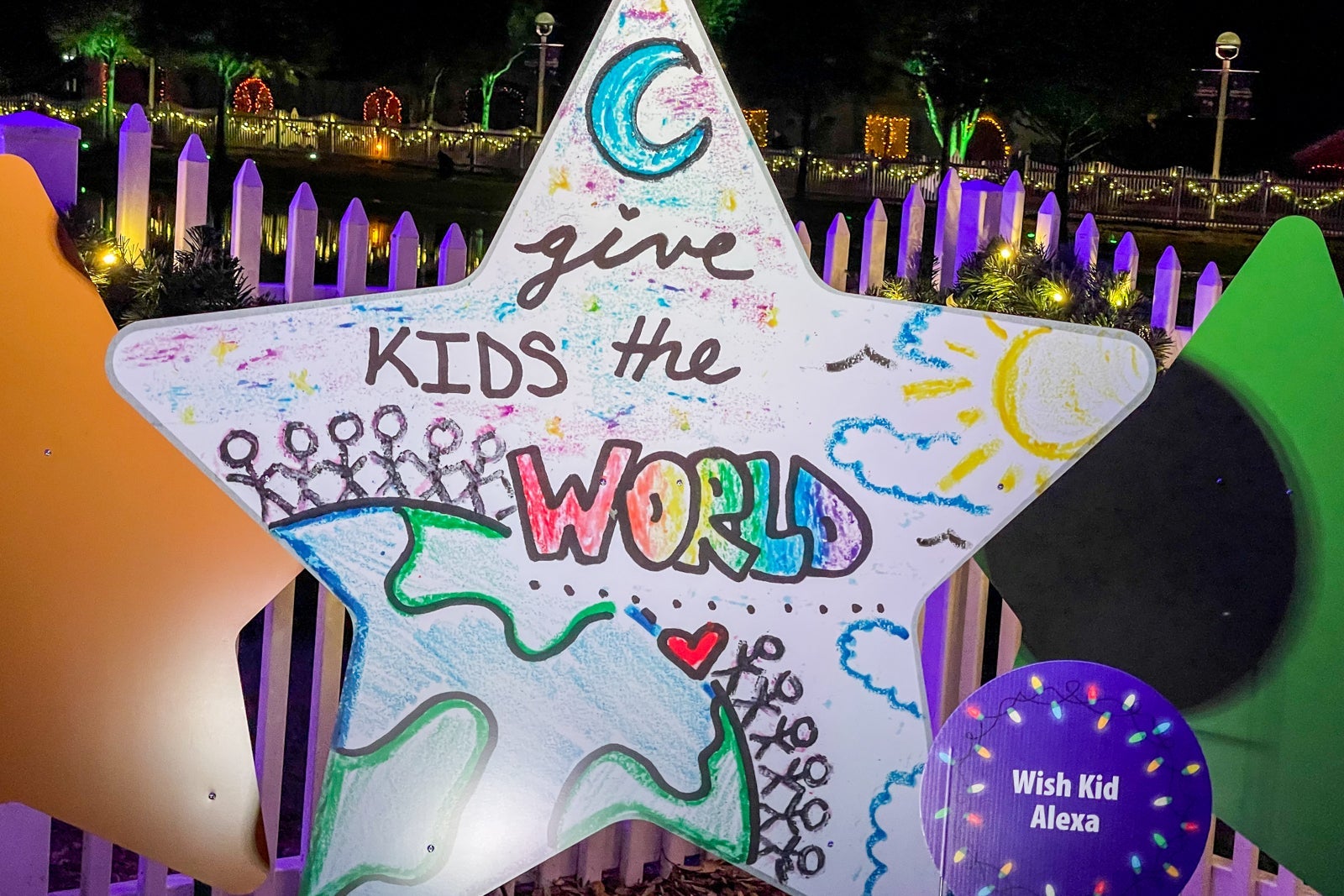 Night of a Million Lights entrance at Give Kids the World Village