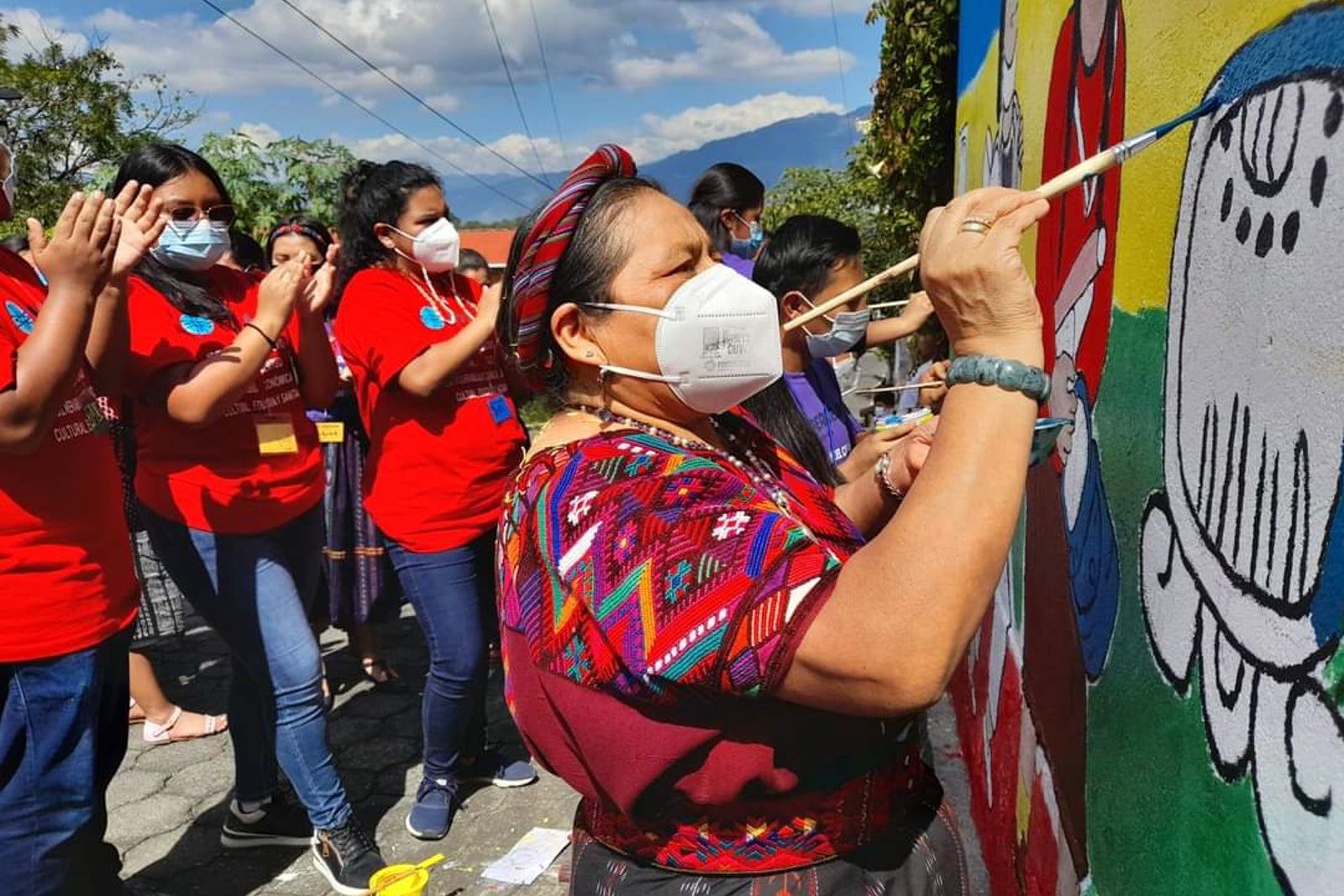 Rigoberta Menchú painting