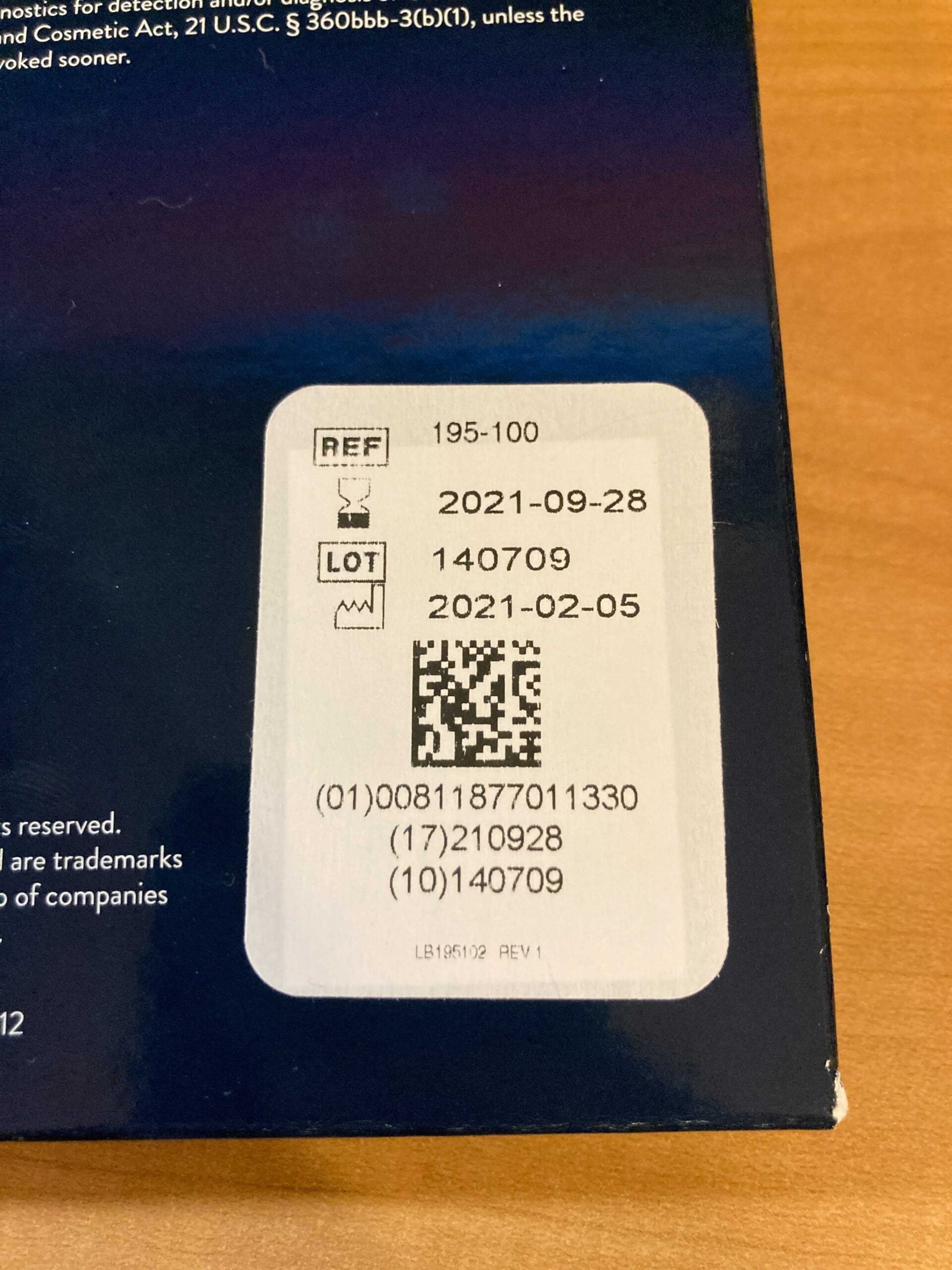 Binax expiration date. (Photo by Nick Ewen/The Points Guy)