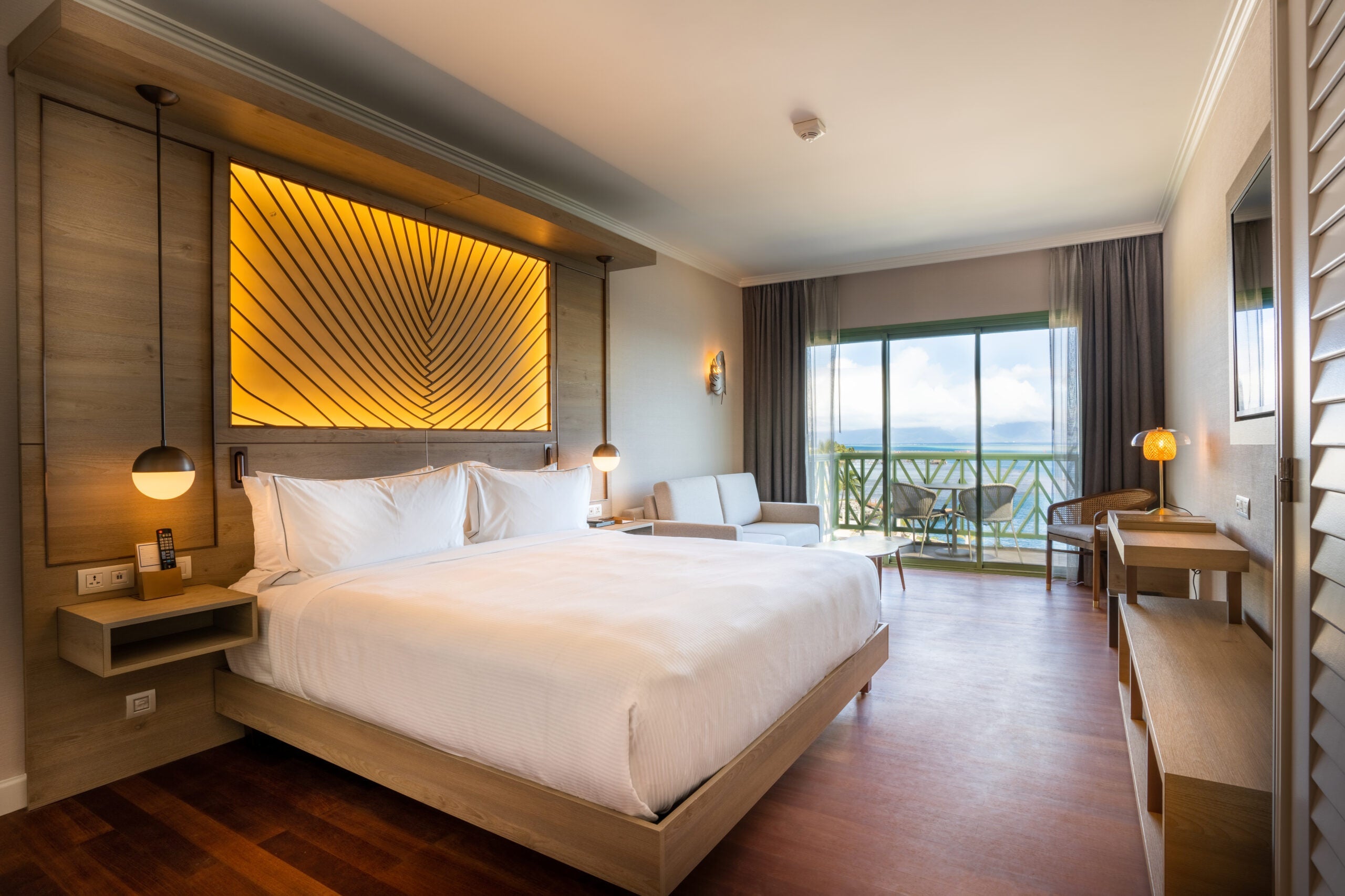 Hilton Hotel Tahiti oceanview room.